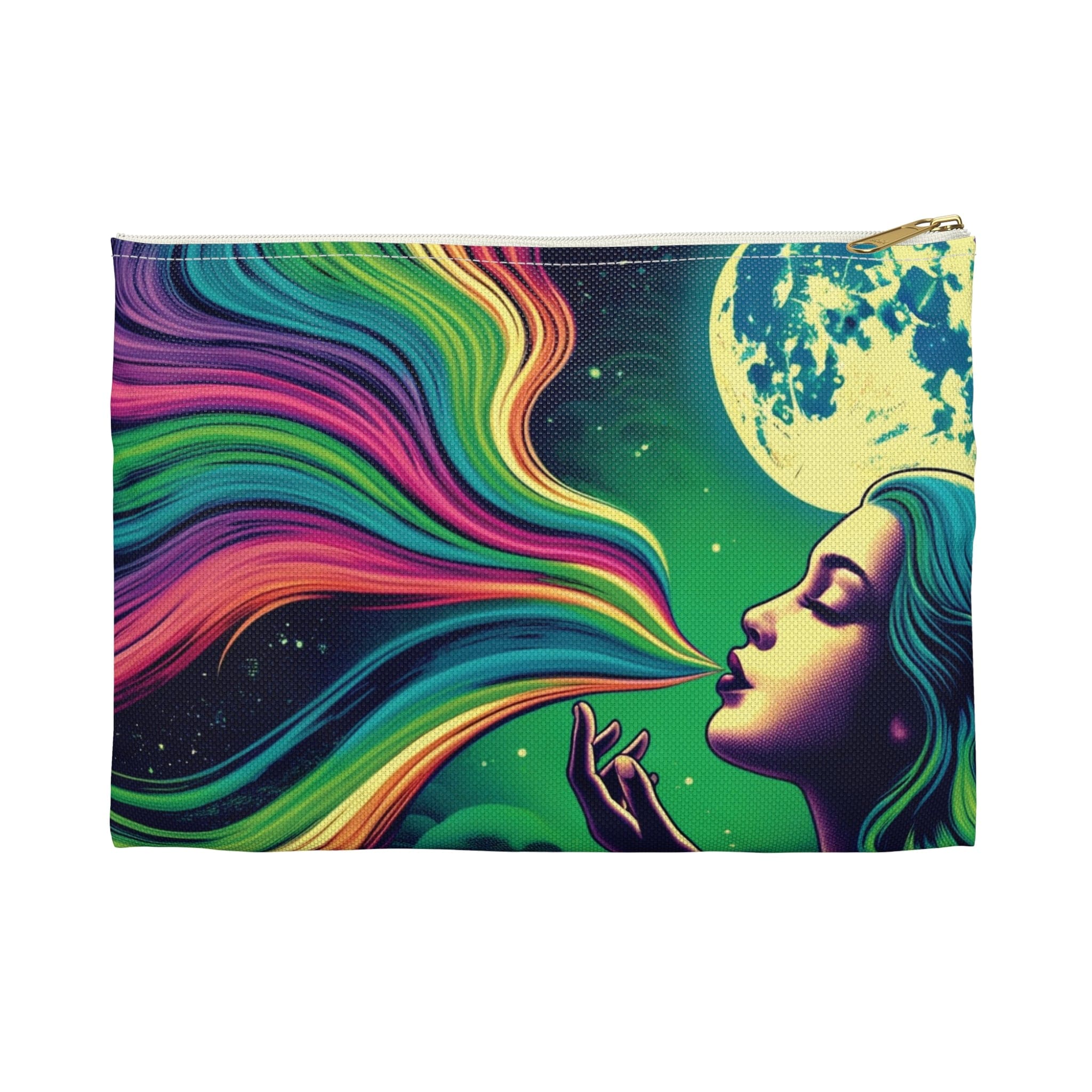 HIGH MOON Her.b Pouch Small White zipper Bags