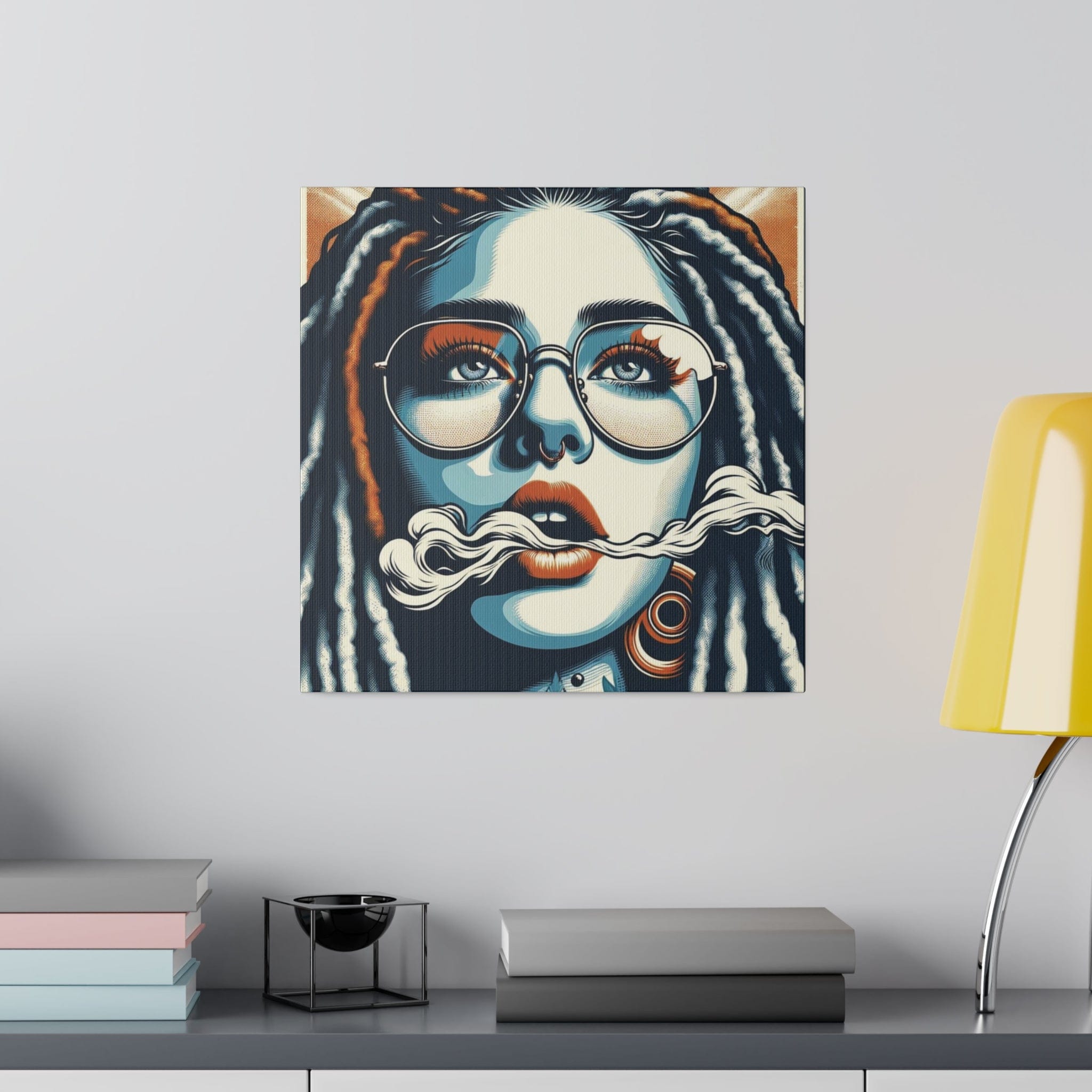 Abi Roach on Stretched Canvas 14" x 14" 0.75'' Canvas