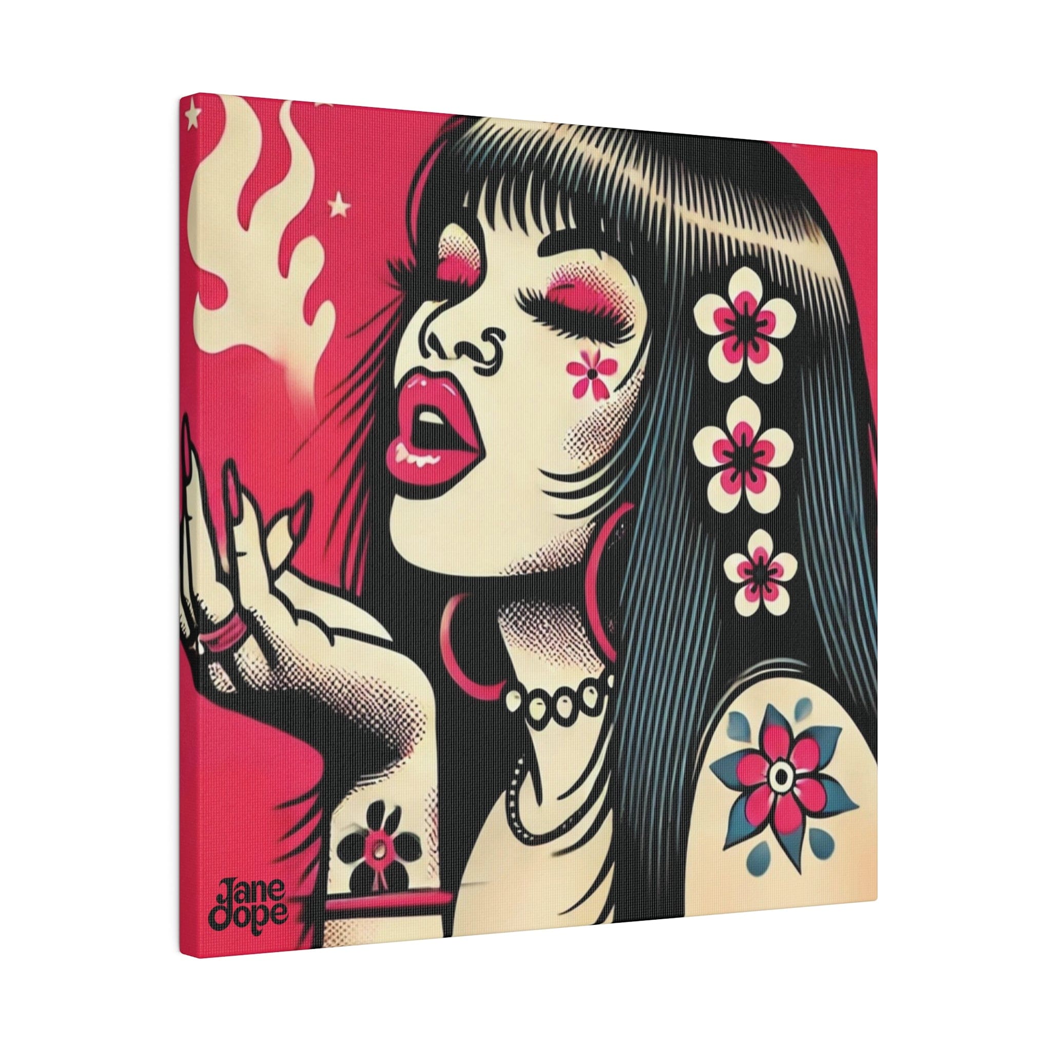 Pink Diesel on Stretched Canvas Canvas