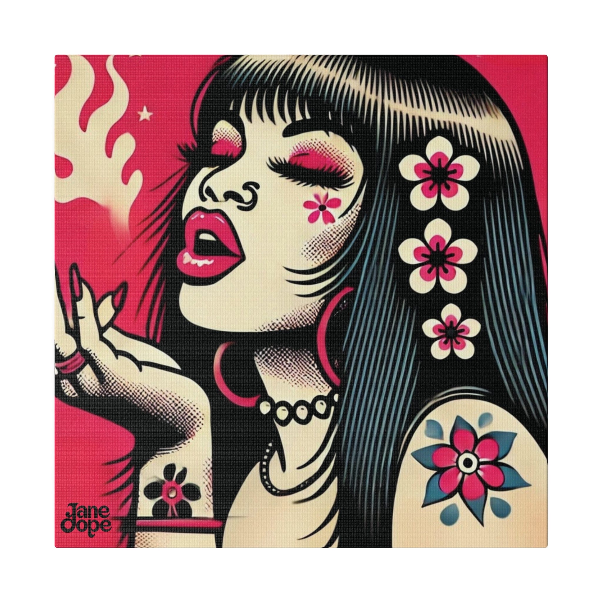 Pink Diesel on Stretched Canvas Canvas