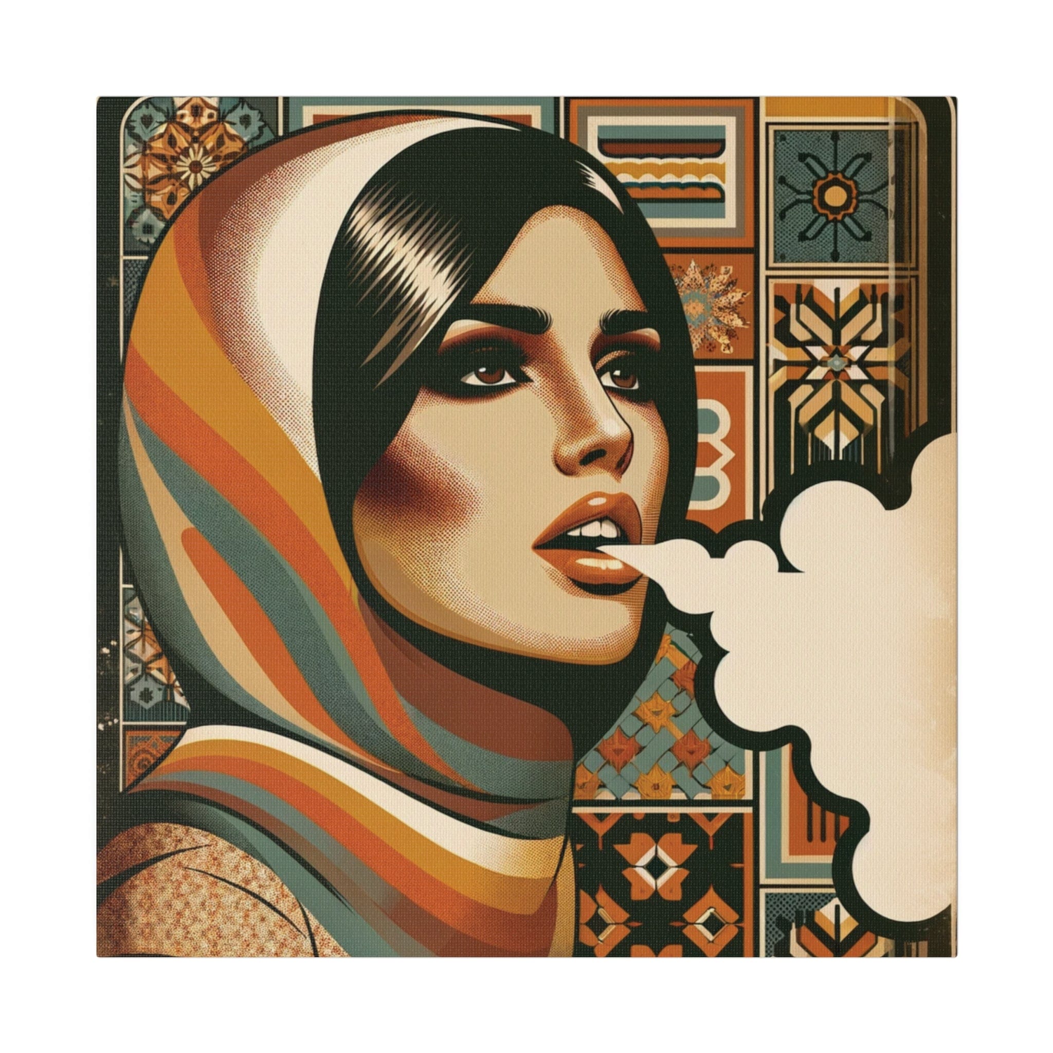 Qawyah on Stretched Canvas Canvas