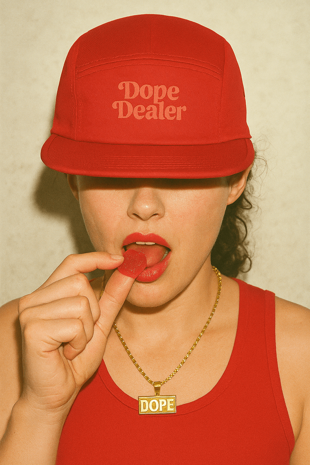 Dope Dealer 5 Panel Cap LIMITED EDITION One size Red Hats