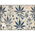 Woven Blanket - Soft Sativa Boho Her B Print Artwork 52'' × 37'' Home Decor
