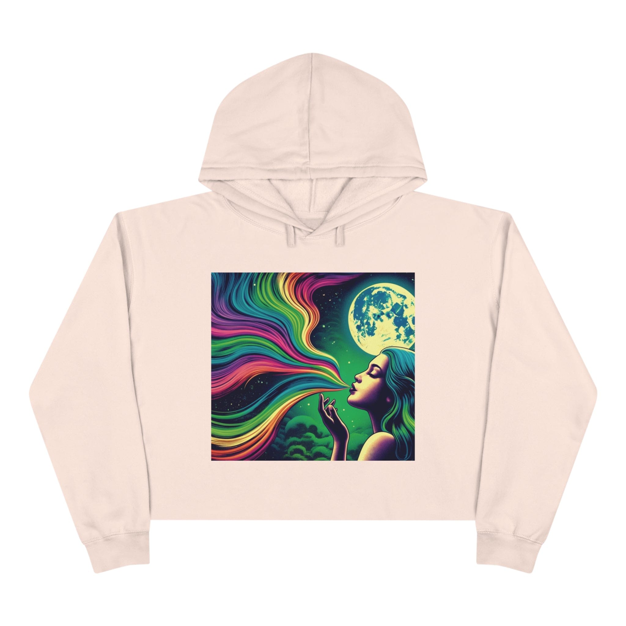 HIGH MOON Crop Hoodie Pale Pink Hoodie