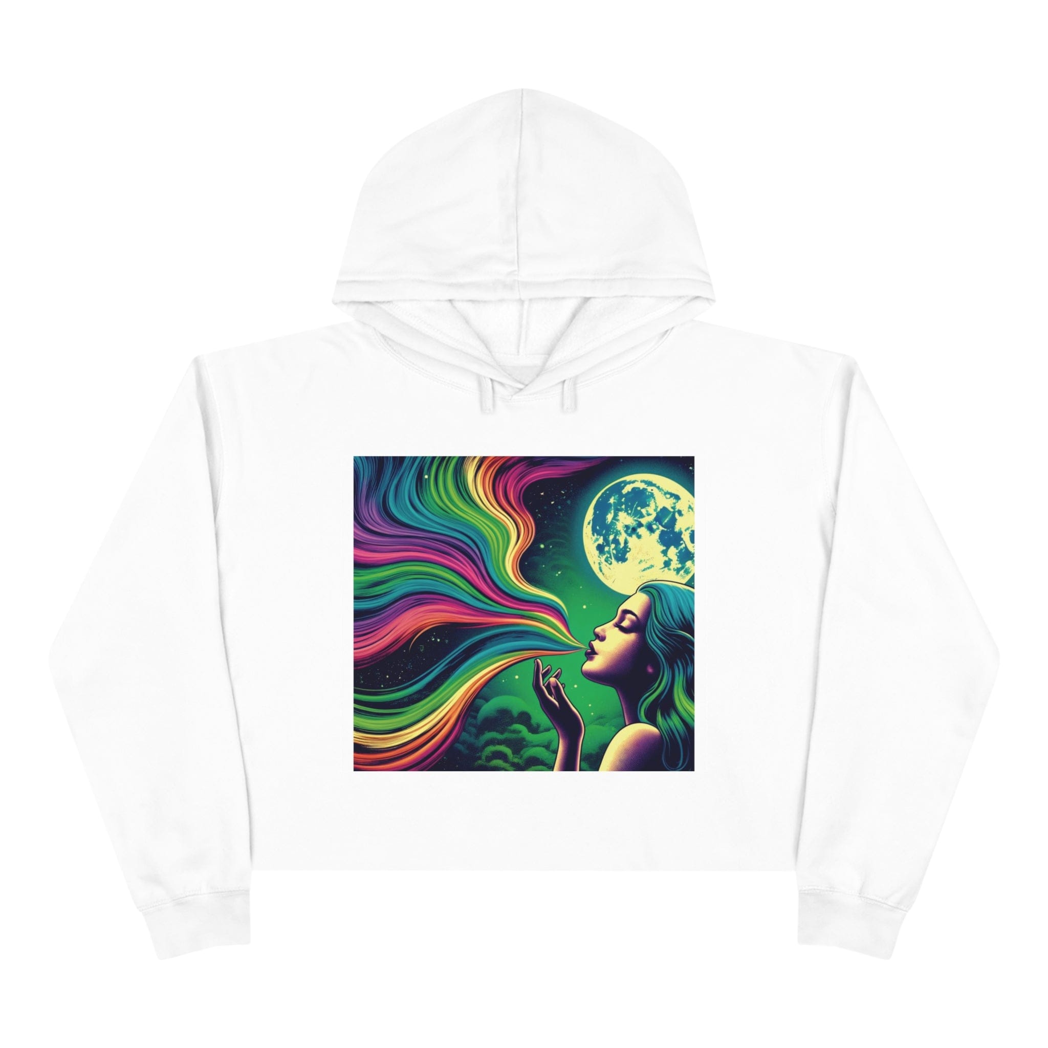 HIGH MOON Crop Hoodie White Hoodie