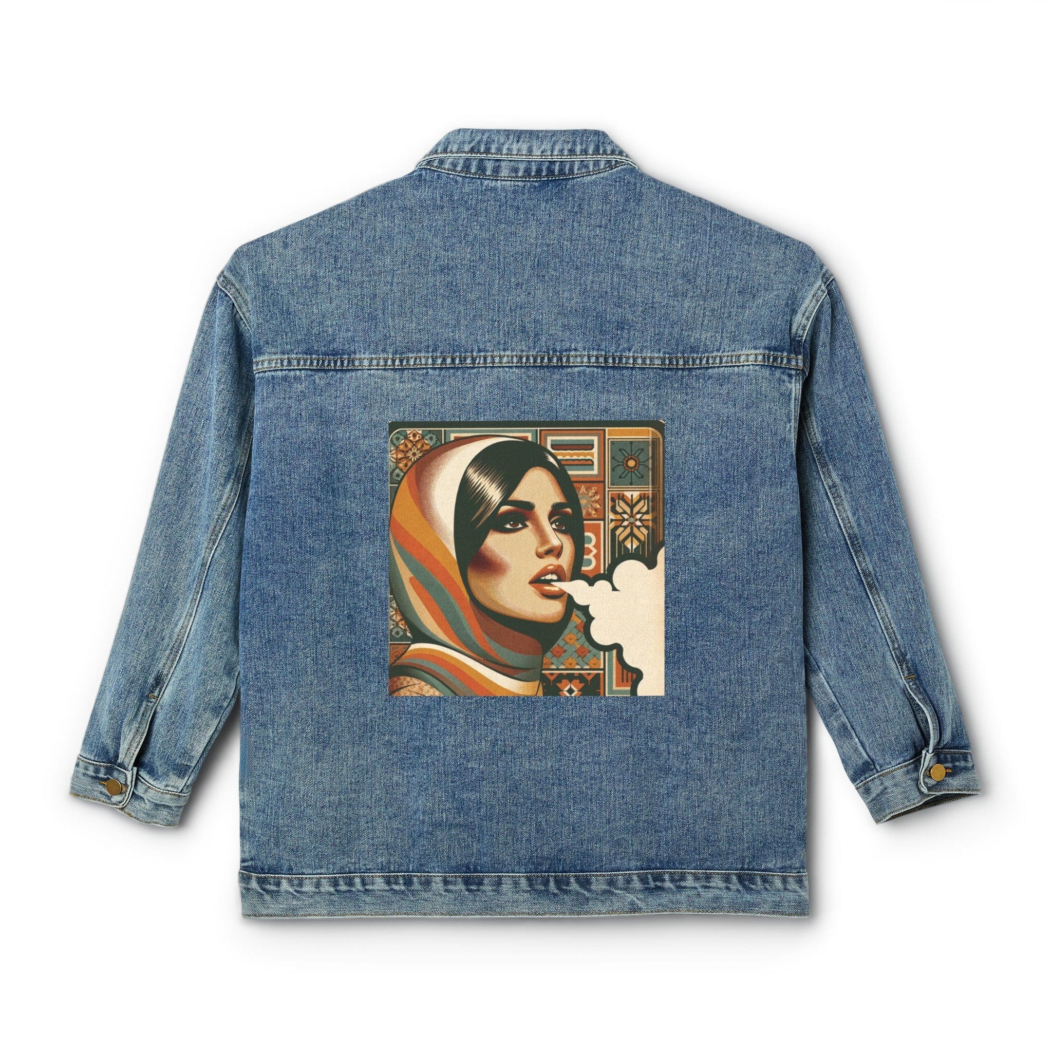 Qawyah Denim Jacket Medium Denim Wash Outerwear