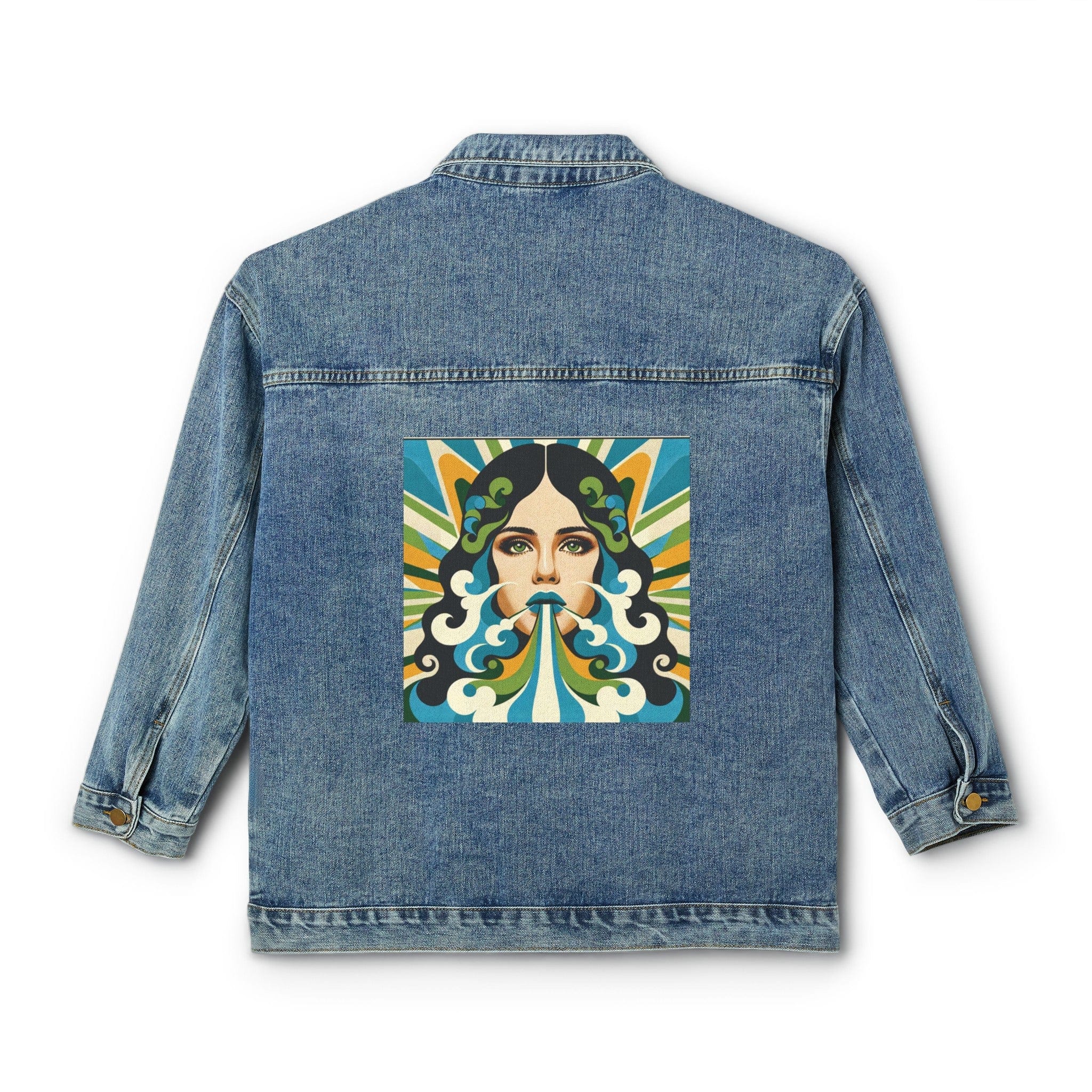 Shalom Chic Denim Jacket Medium Denim Wash Outerwear
