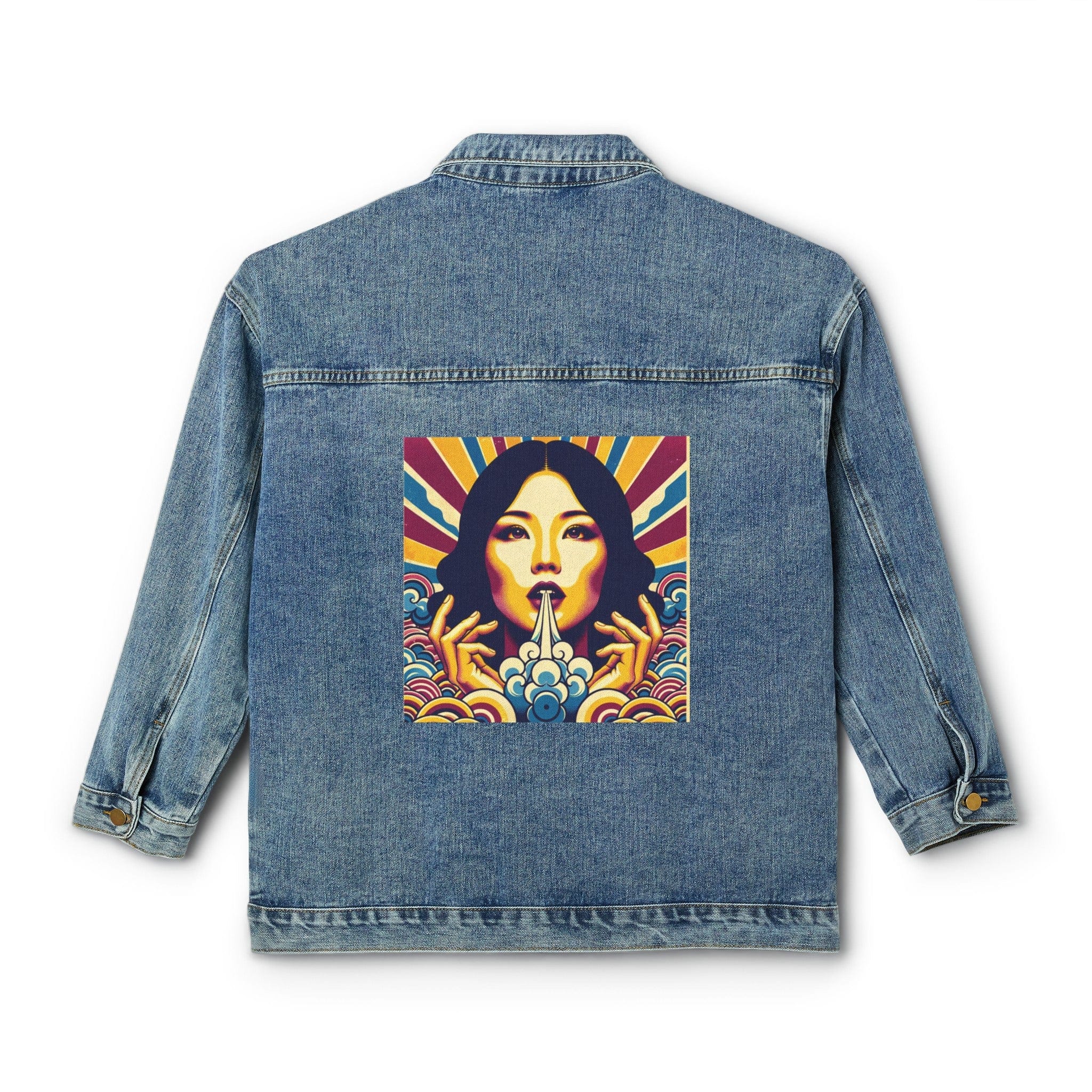 Ukiyo Floating World Denim Jacket Medium Denim Wash Outerwear