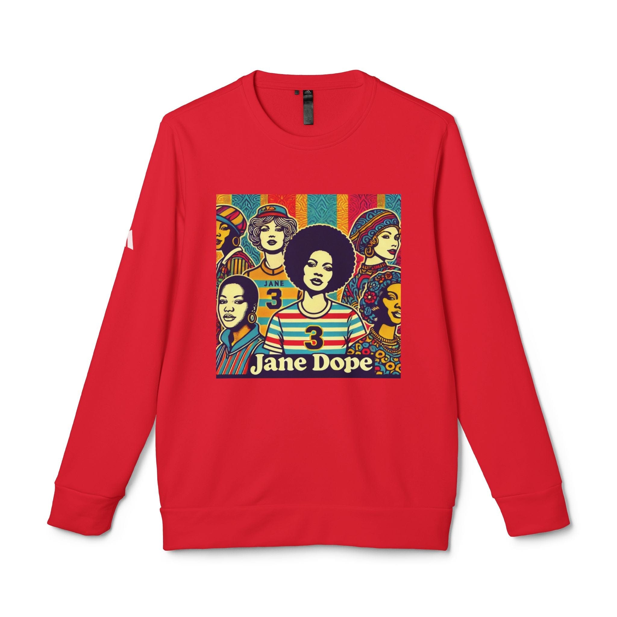 Be Dope! Jane Dope Sport Unisex Crewneck Red Sweatshirt