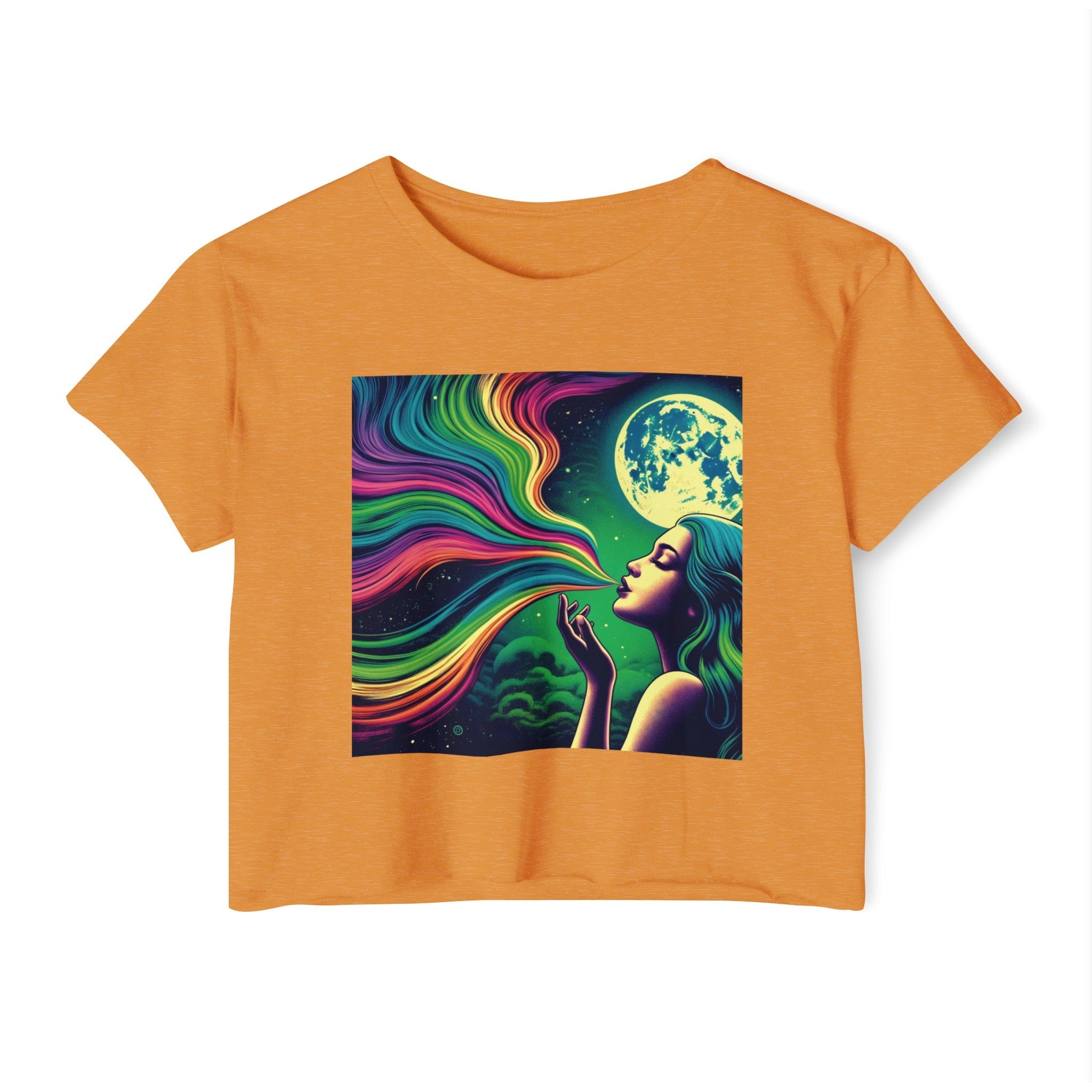 HIGH MOON Crop Top Antique Gold T-Shirt