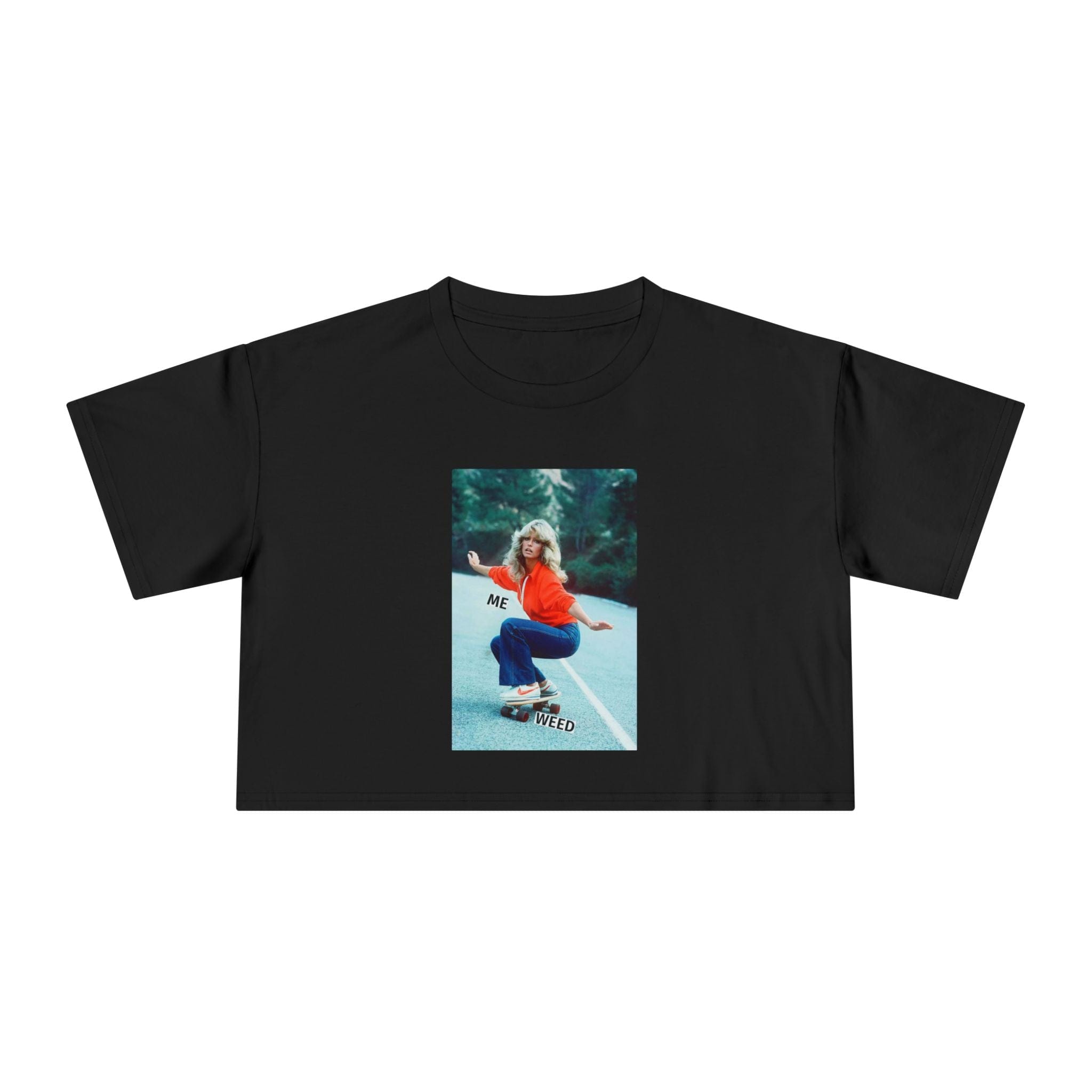 Farrah Fly Crop T Black T-Shirt