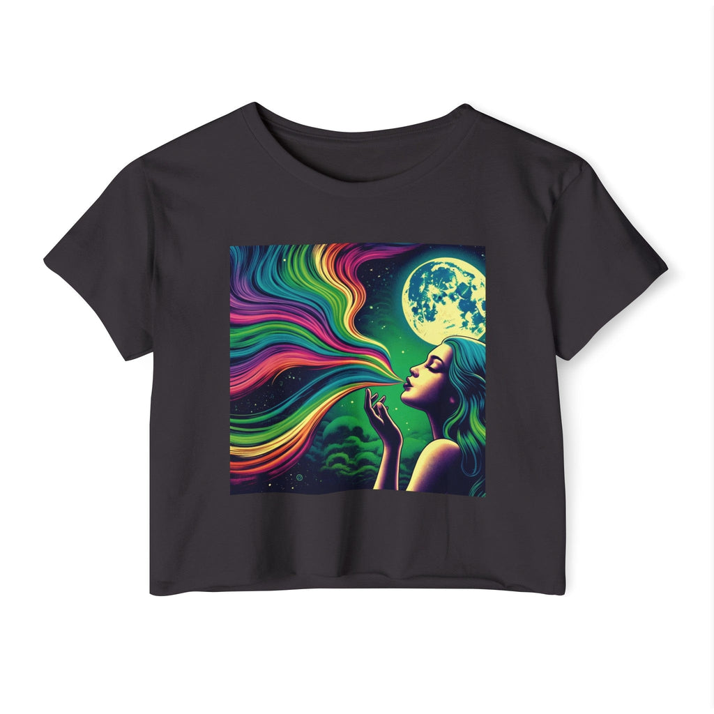 HIGH MOON Crop Top Black T-Shirt