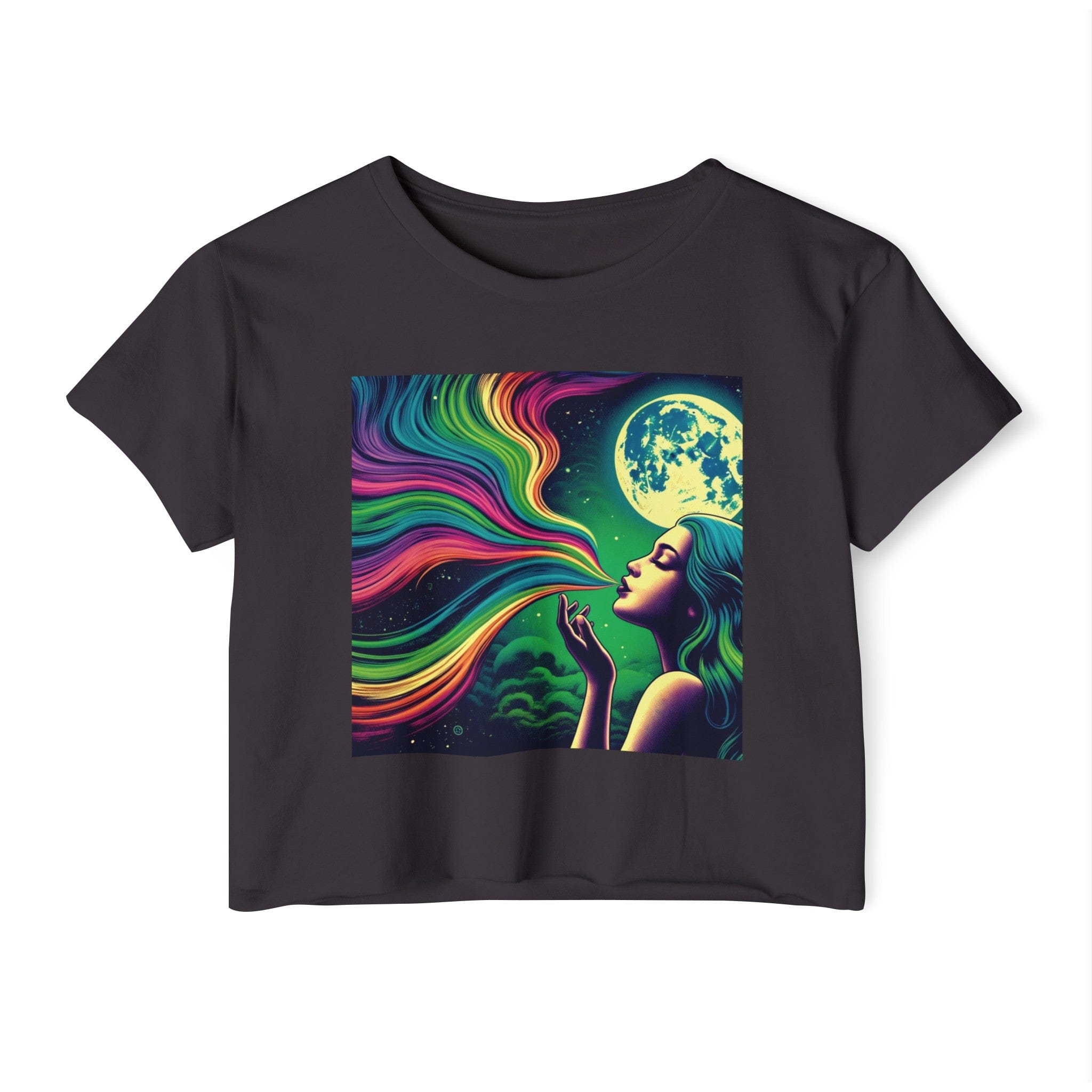 HIGH MOON Crop Top Black T-Shirt