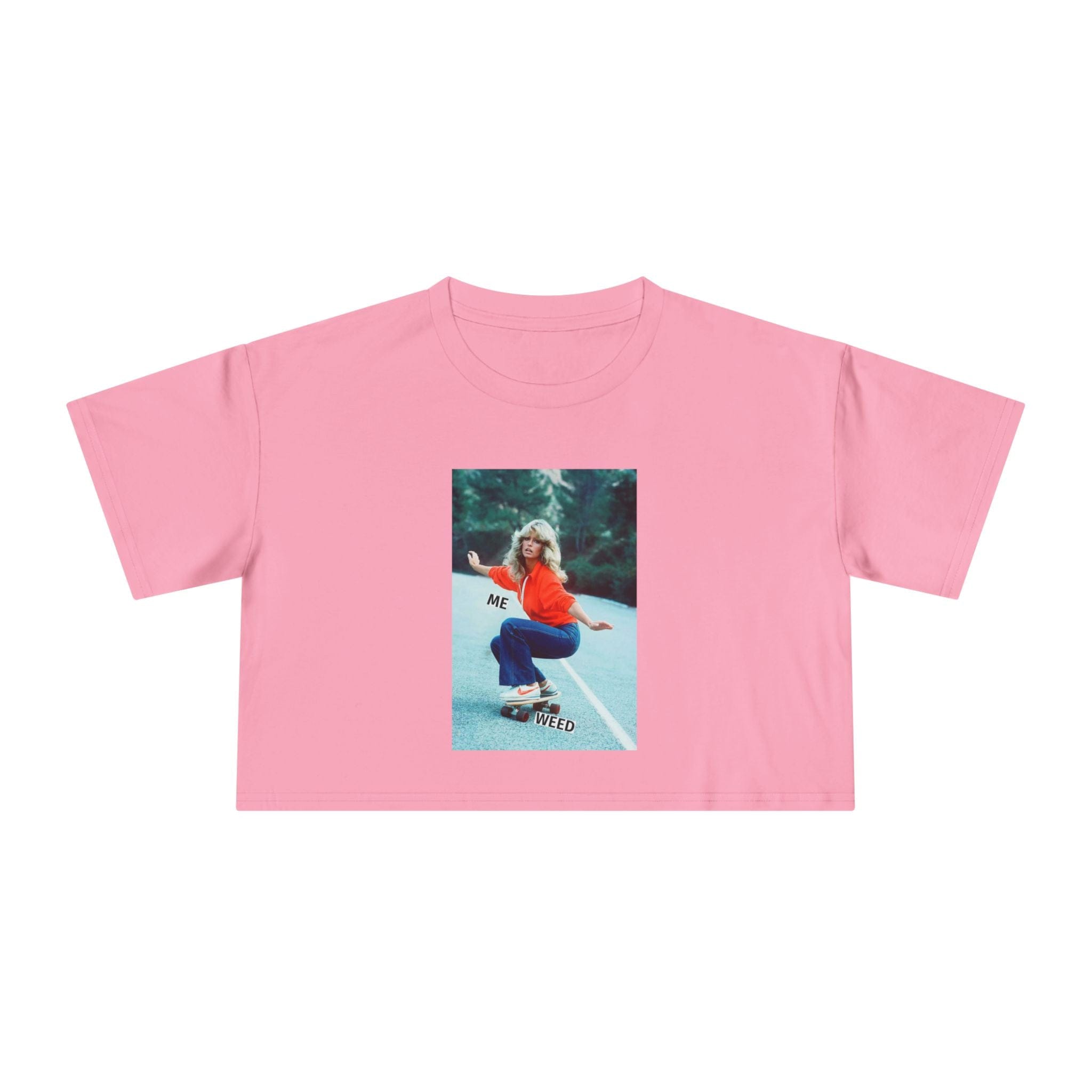 Farrah Fly Crop T Bubblegum T-Shirt