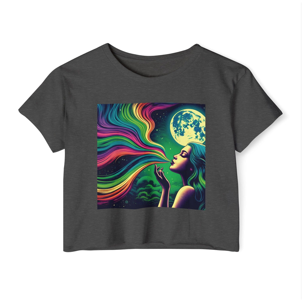HIGH MOON Crop Top Charcoal T-Shirt