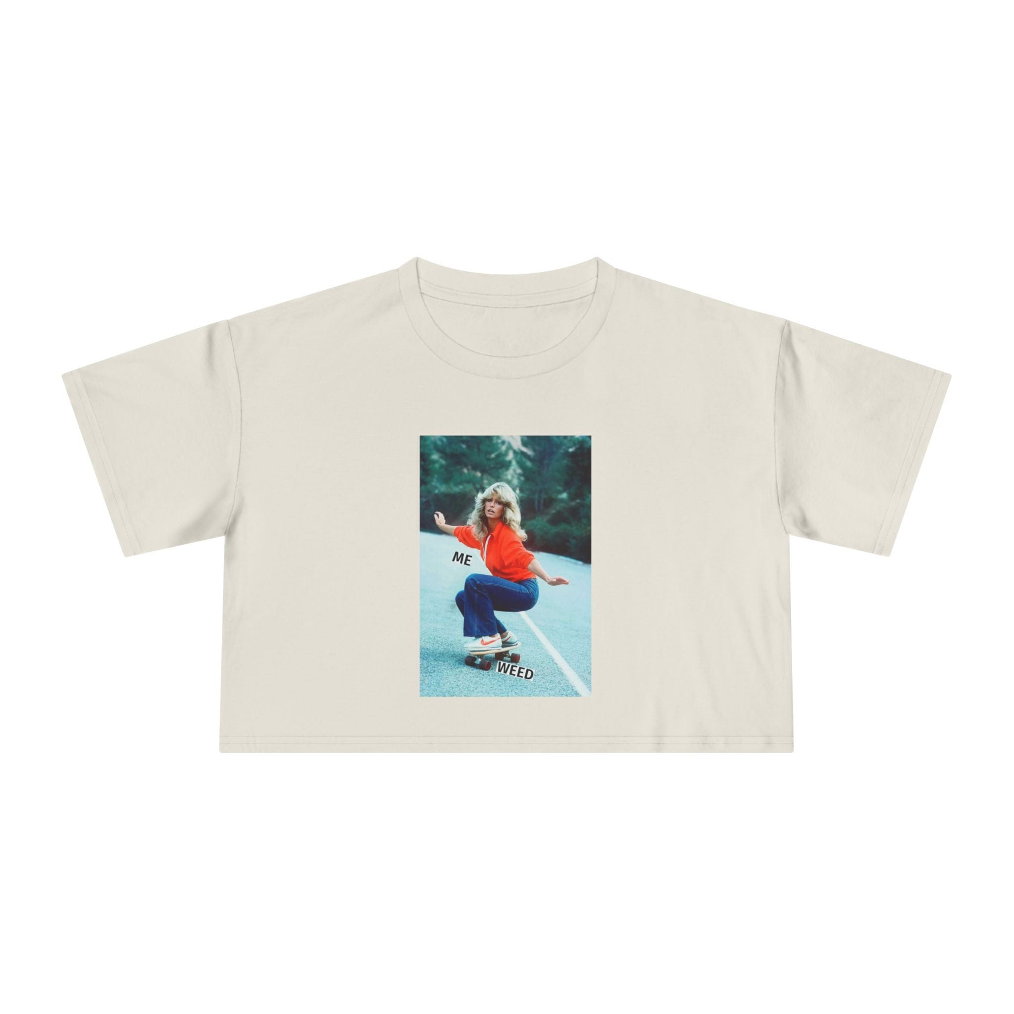Farrah Fly Crop T Ecru T-Shirt