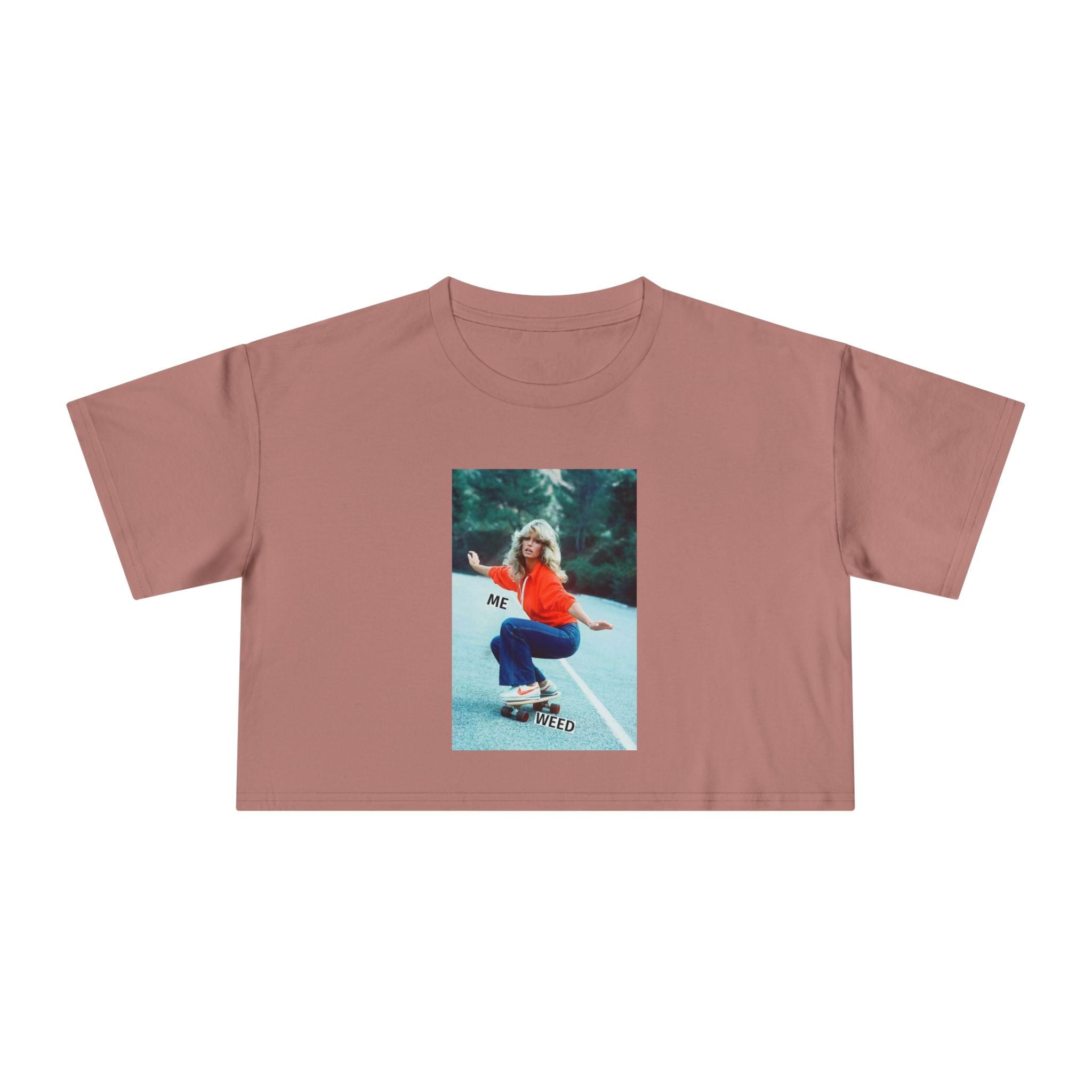 Farrah Fly Crop T Hazy Pink T-Shirt