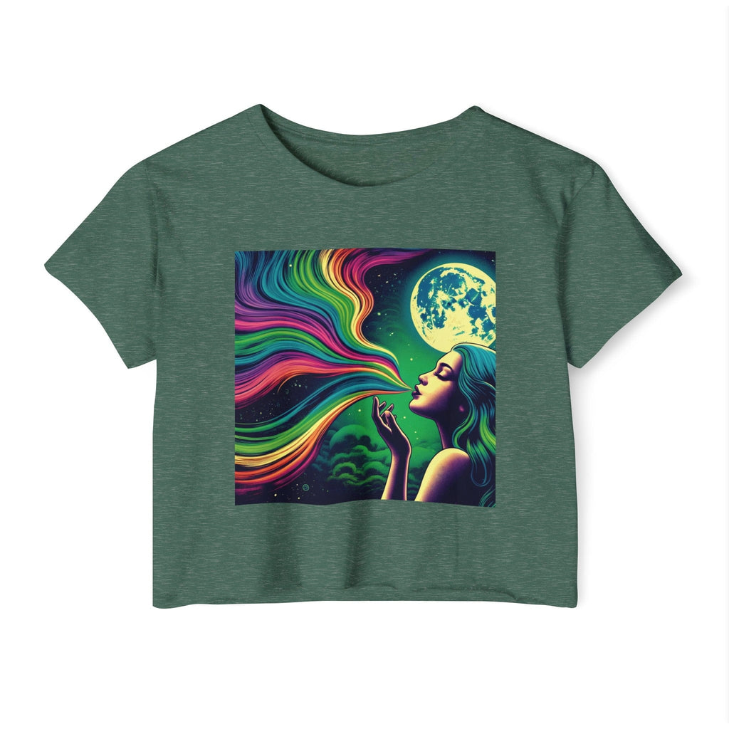 HIGH MOON Crop Top Royal Pine T-Shirt
