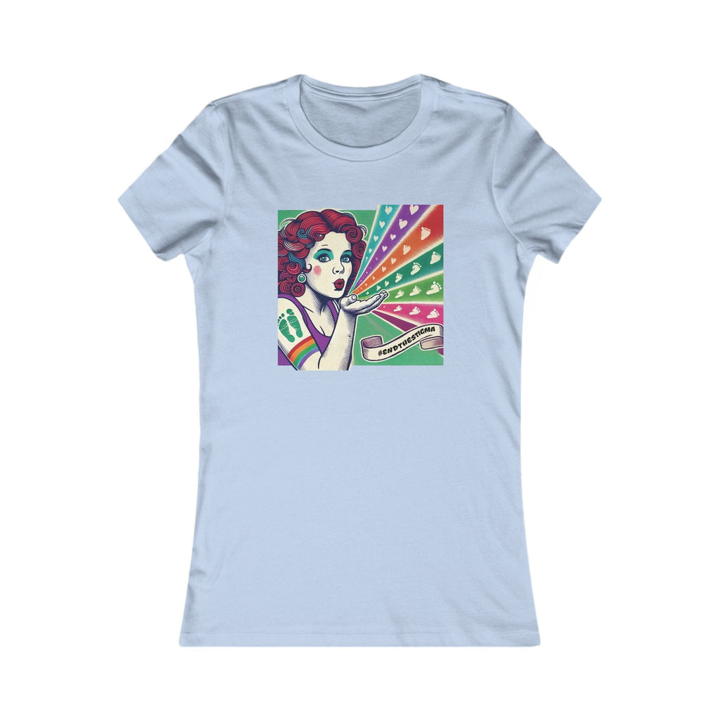 Canadian Stoner Girl Favourite Tee Baby Blue T-Shirt