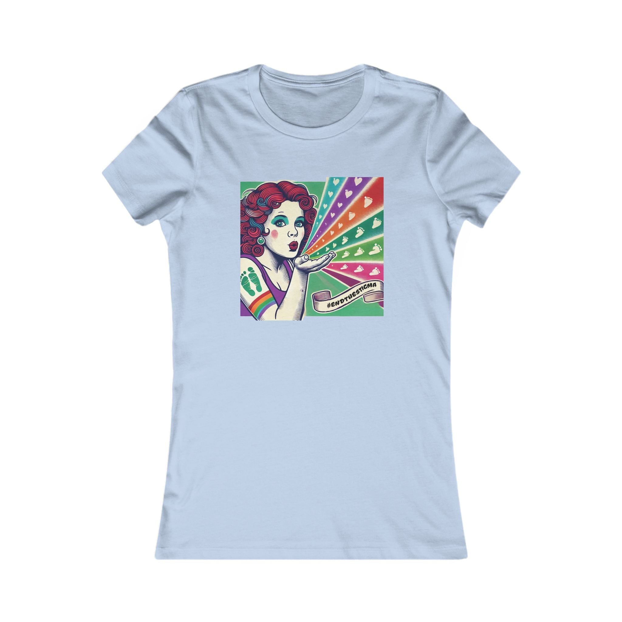 Canadian Stoner Girl Favourite Tee Baby Blue T-Shirt