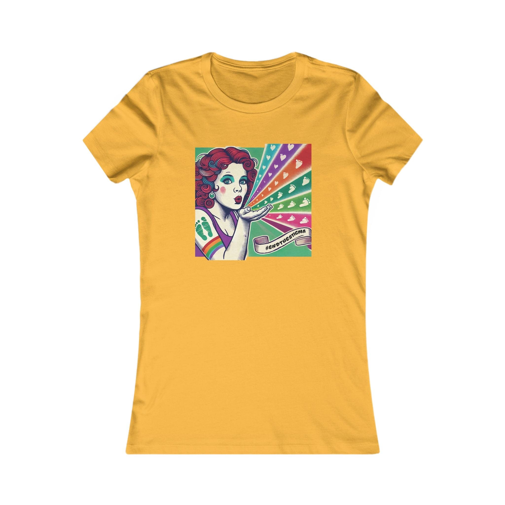 Canadian Stoner Girl Favourite Tee Gold T-Shirt