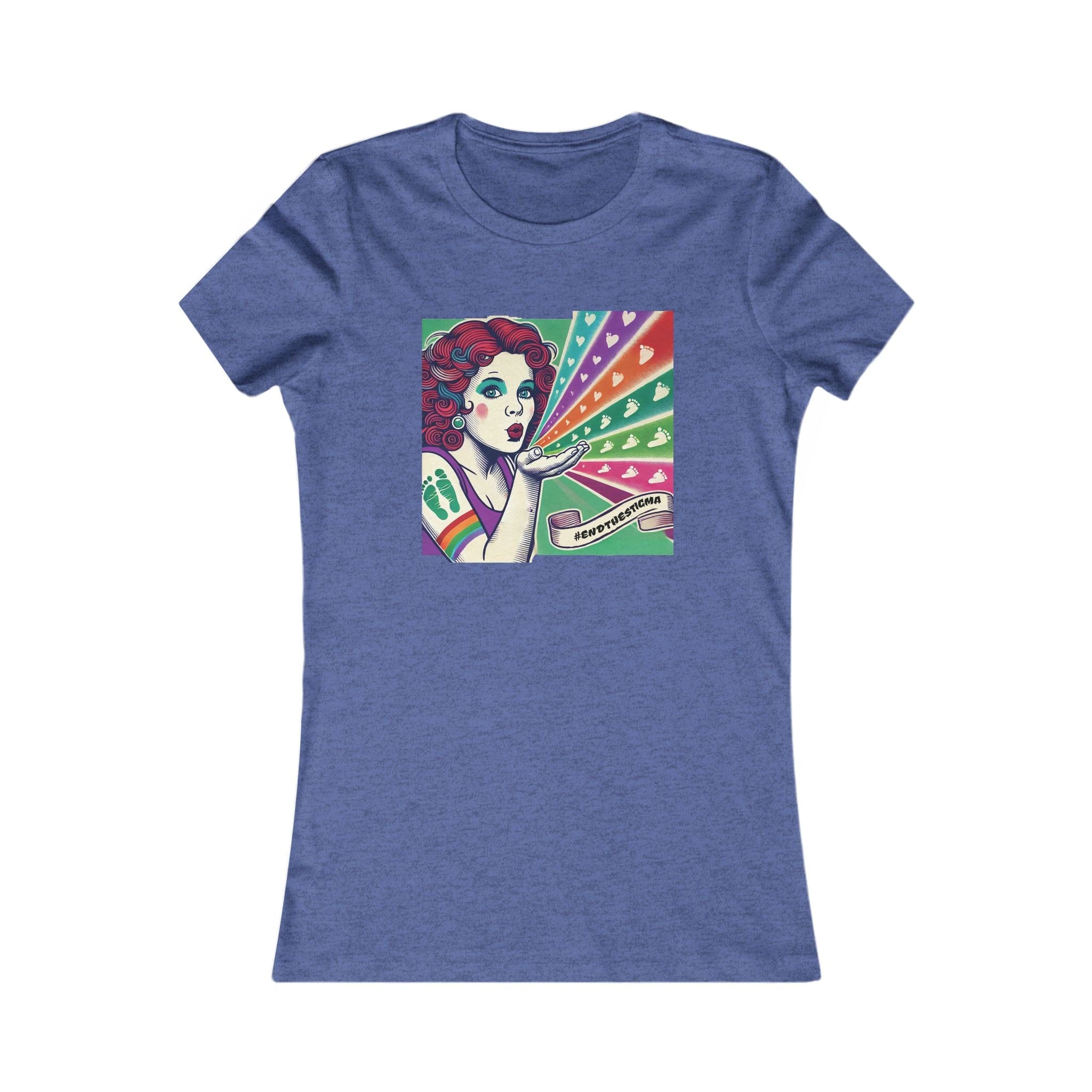 Canadian Stoner Girl Favourite Tee Heather True Royal T-Shirt