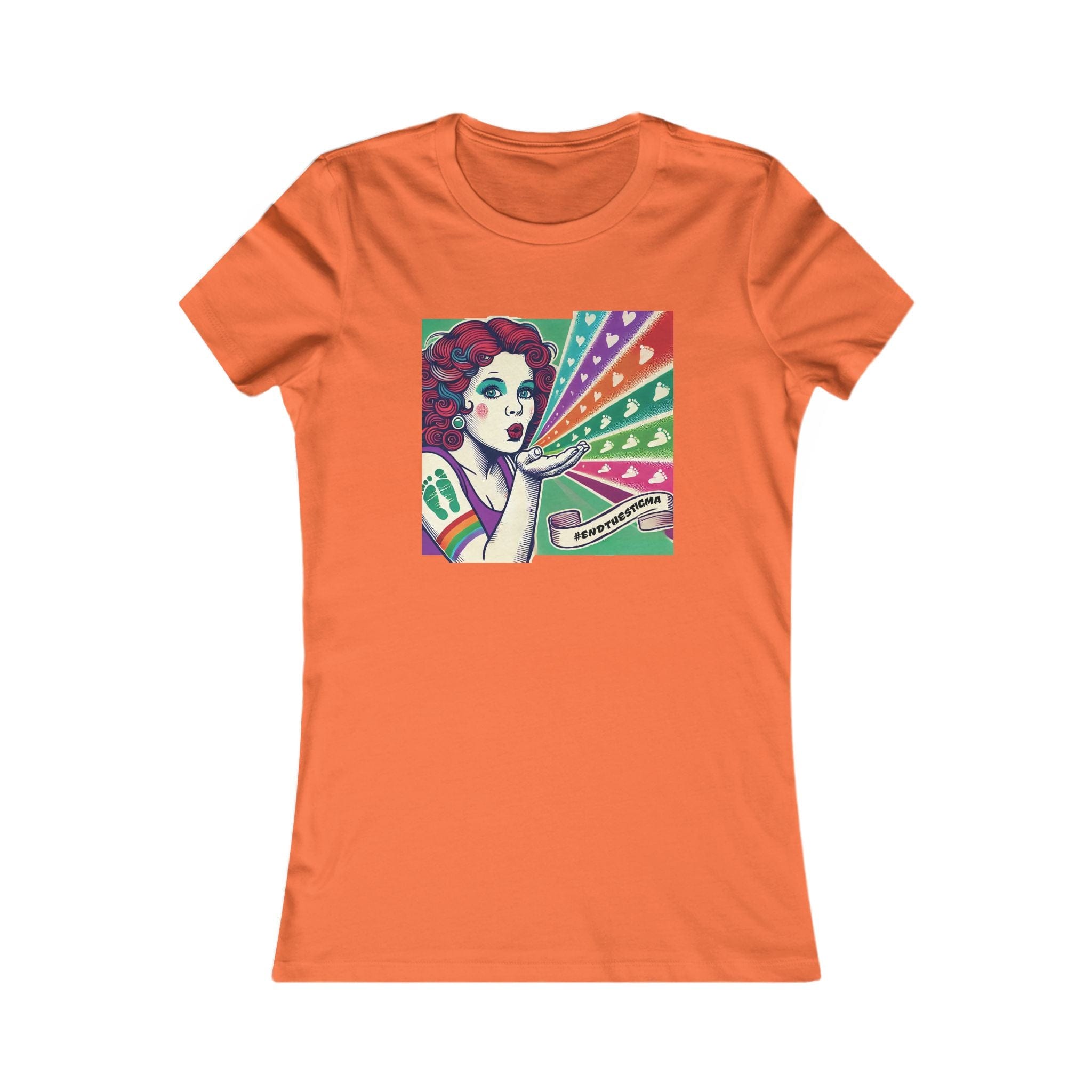 Canadian Stoner Girl Favourite Tee Orange T-Shirt