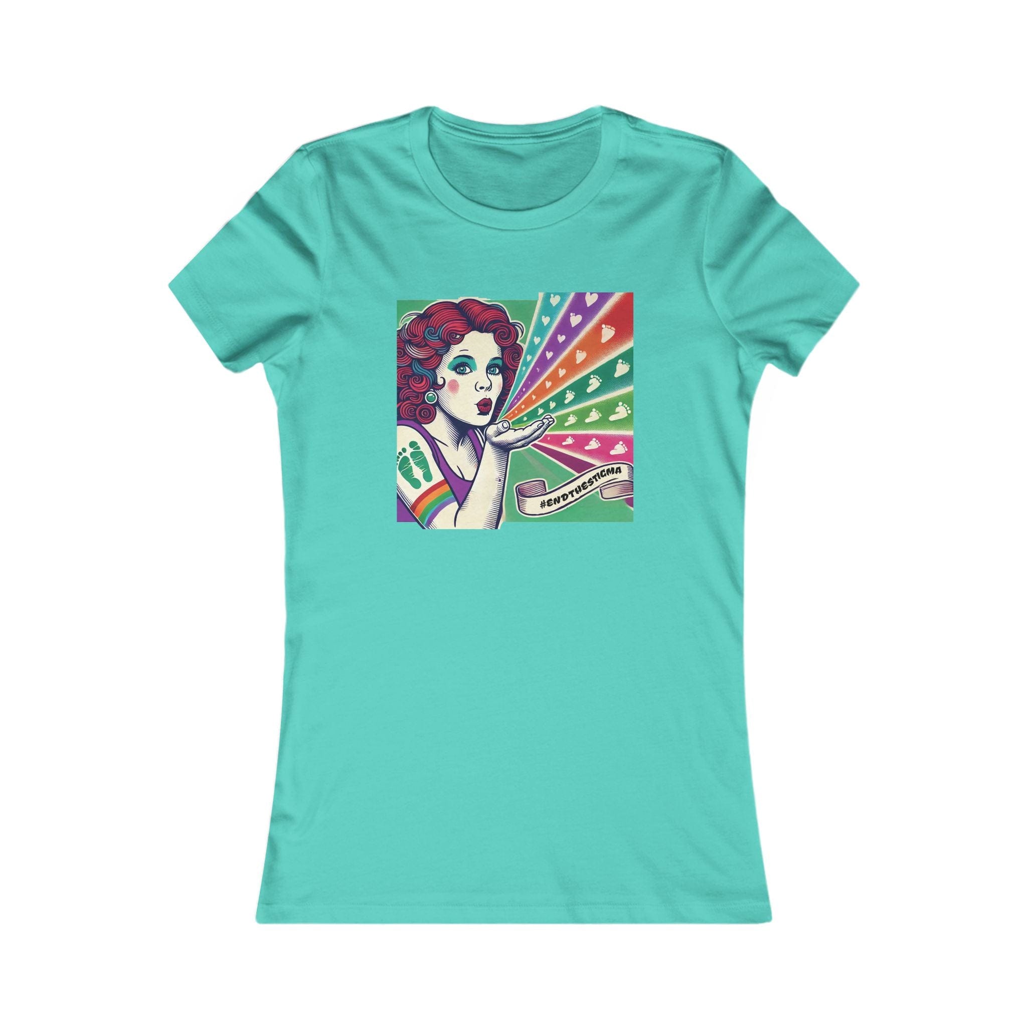 Canadian Stoner Girl Favourite Tee Teal T-Shirt