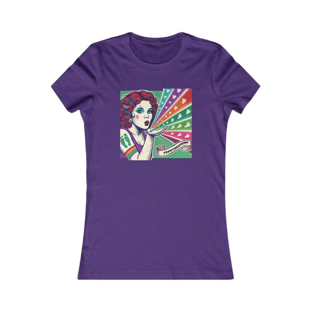 Canadian Stoner Girl Favourite Tee Team Purple T-Shirt