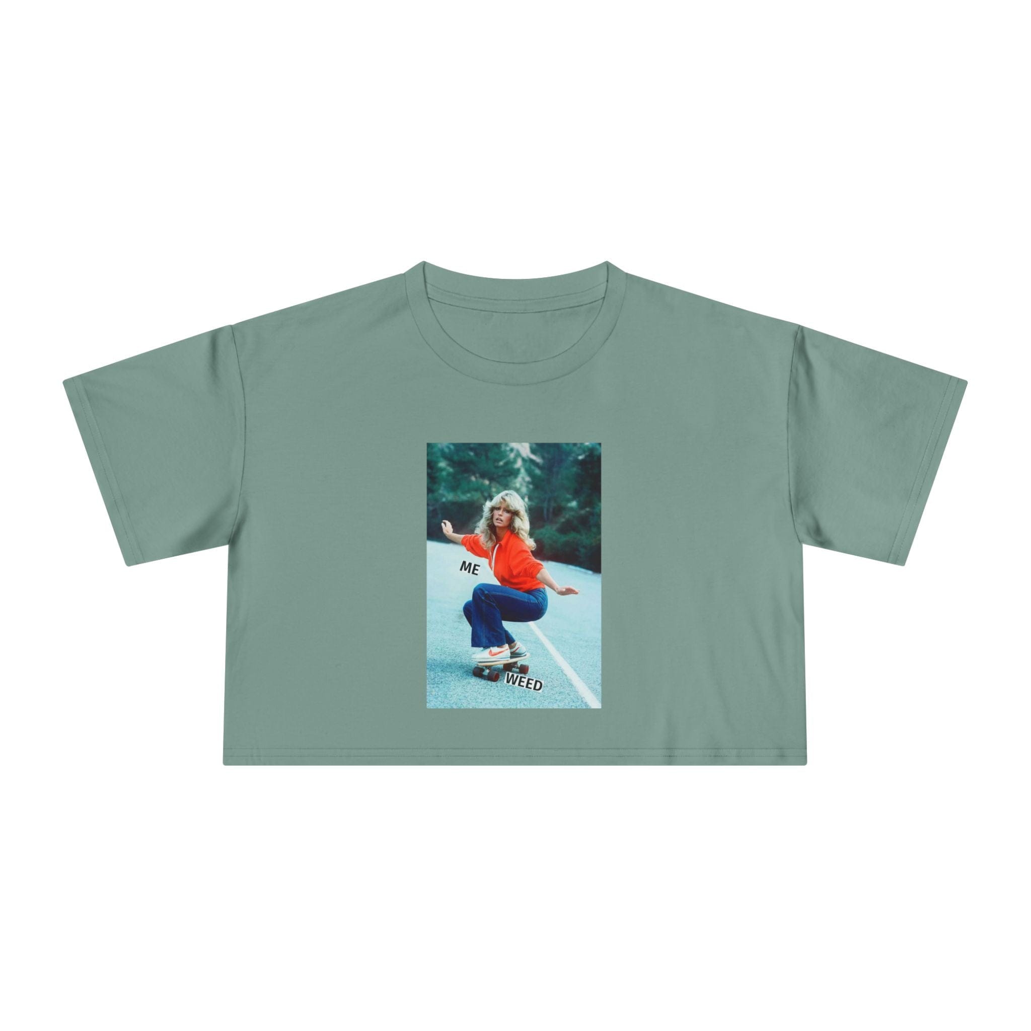 Farrah Fly Crop T Sage T-Shirt