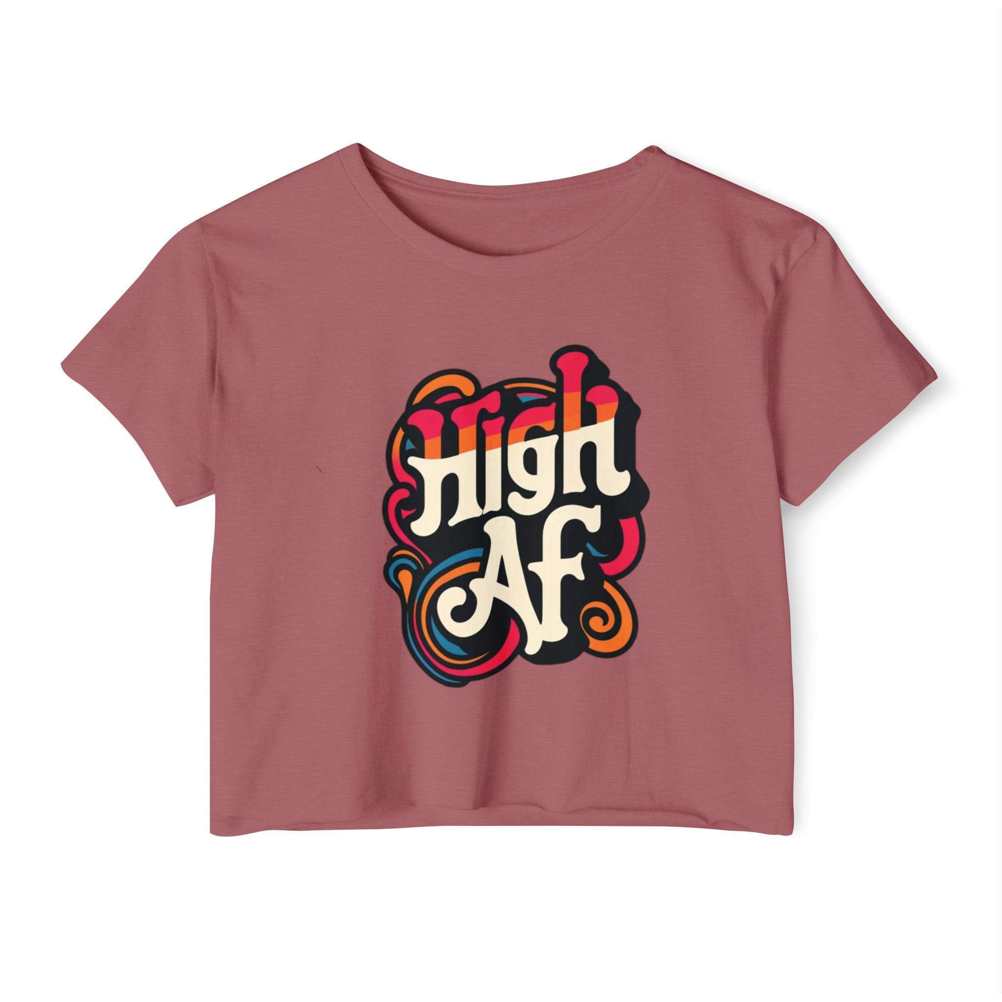 High AF Crop Top Smoked Paprika T-Shirt