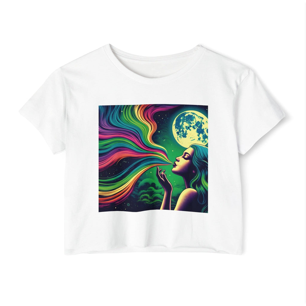 HIGH MOON Crop Top White 2XL T-Shirt