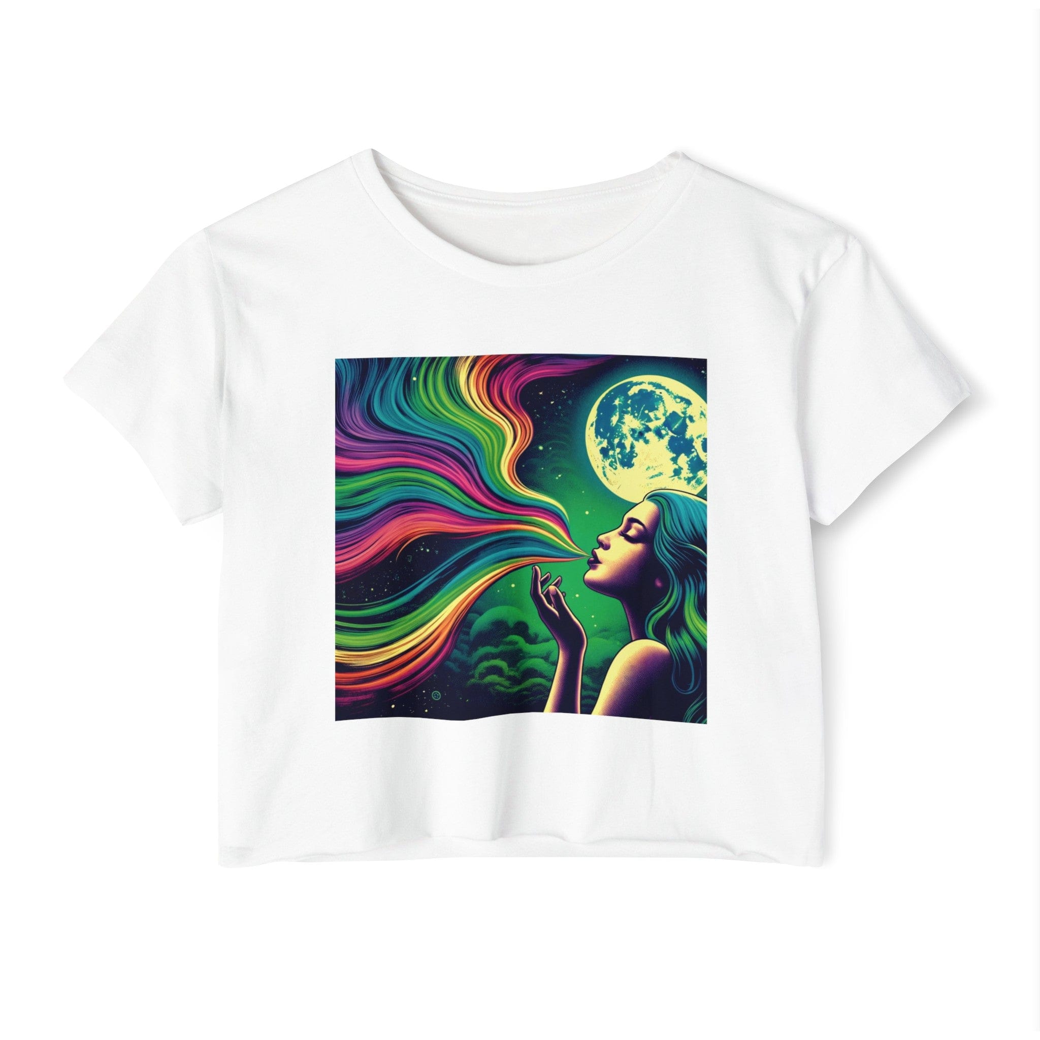 HIGH MOON Crop Top White 2XL T-Shirt
