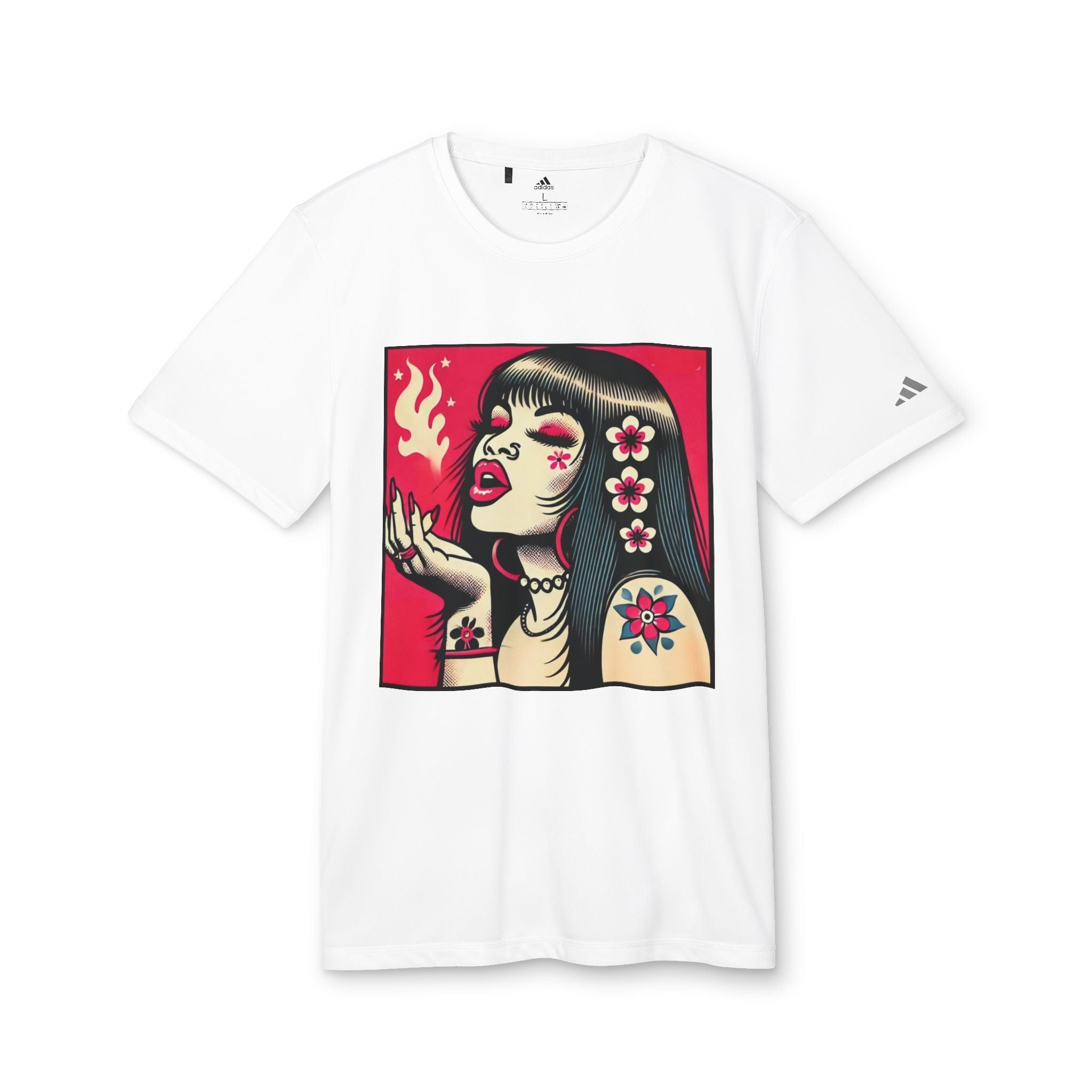 Pink Diesel Jane Dope Sporty Tee White L T-Shirt