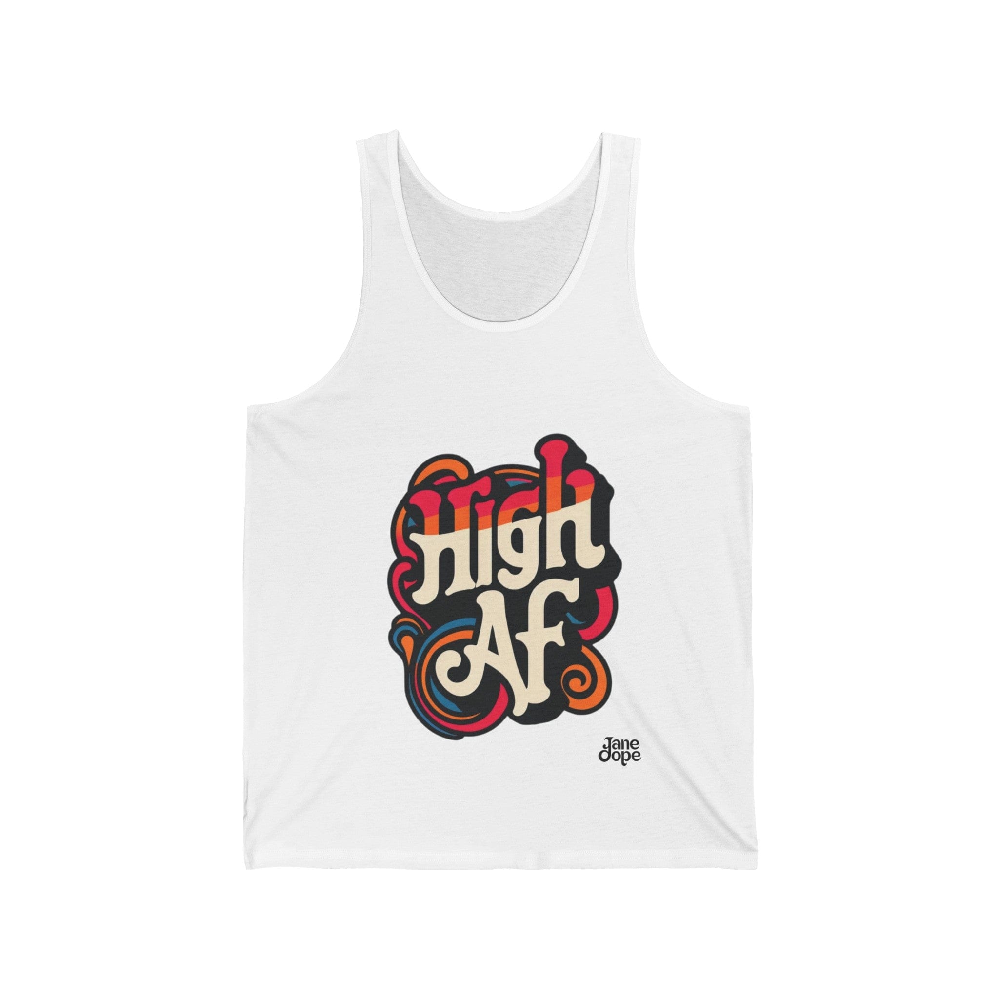 High AF Unisex Tank White Tank Top