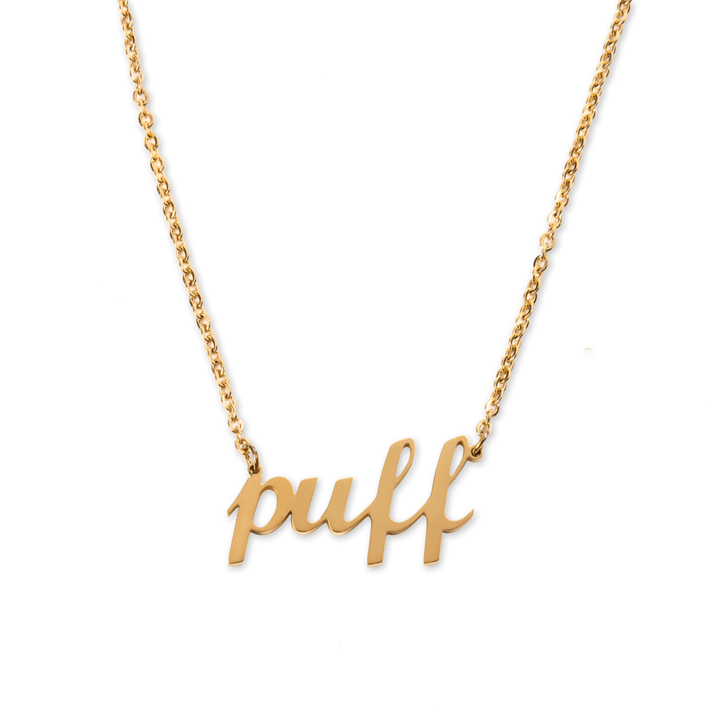 PUFF NECKLACE Gold Gold Necklace