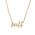 PUFF NECKLACE Gold Gold Necklace