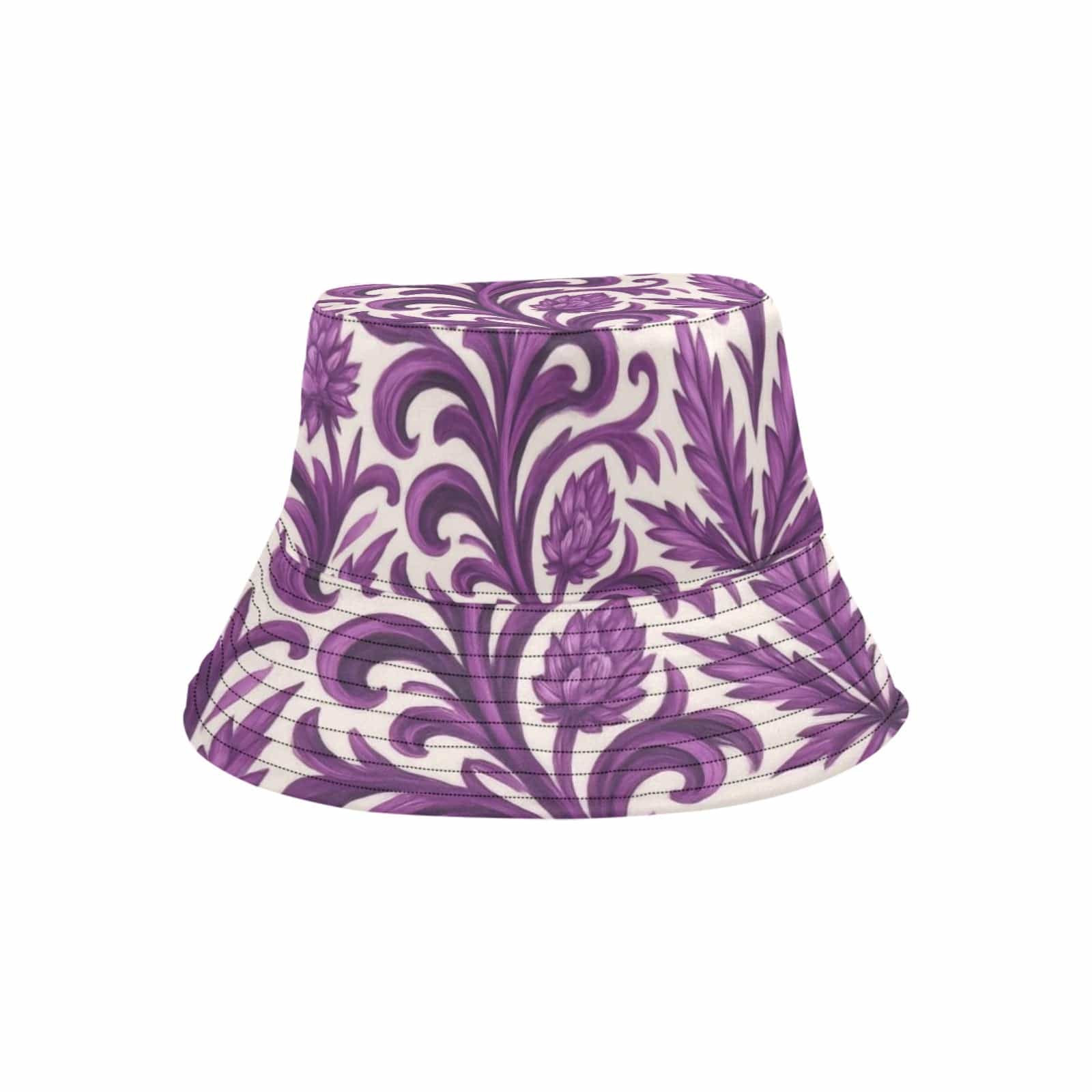 Jane Dope purple kush print unisex bucket hat, front view