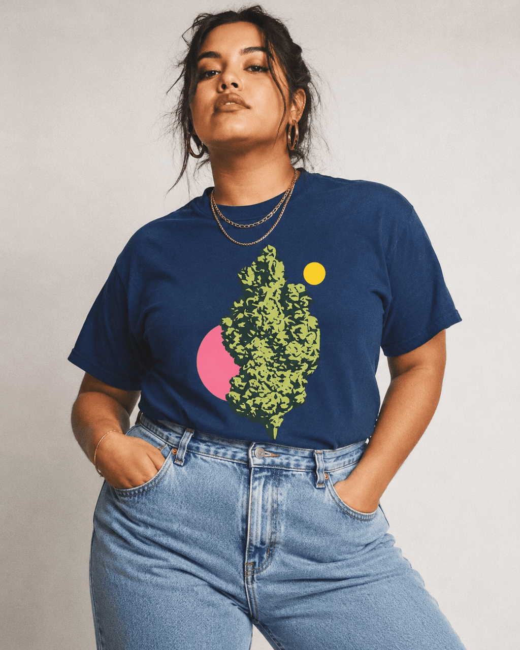 Retro Nug Cotton Woman's T - JANE DOPE -