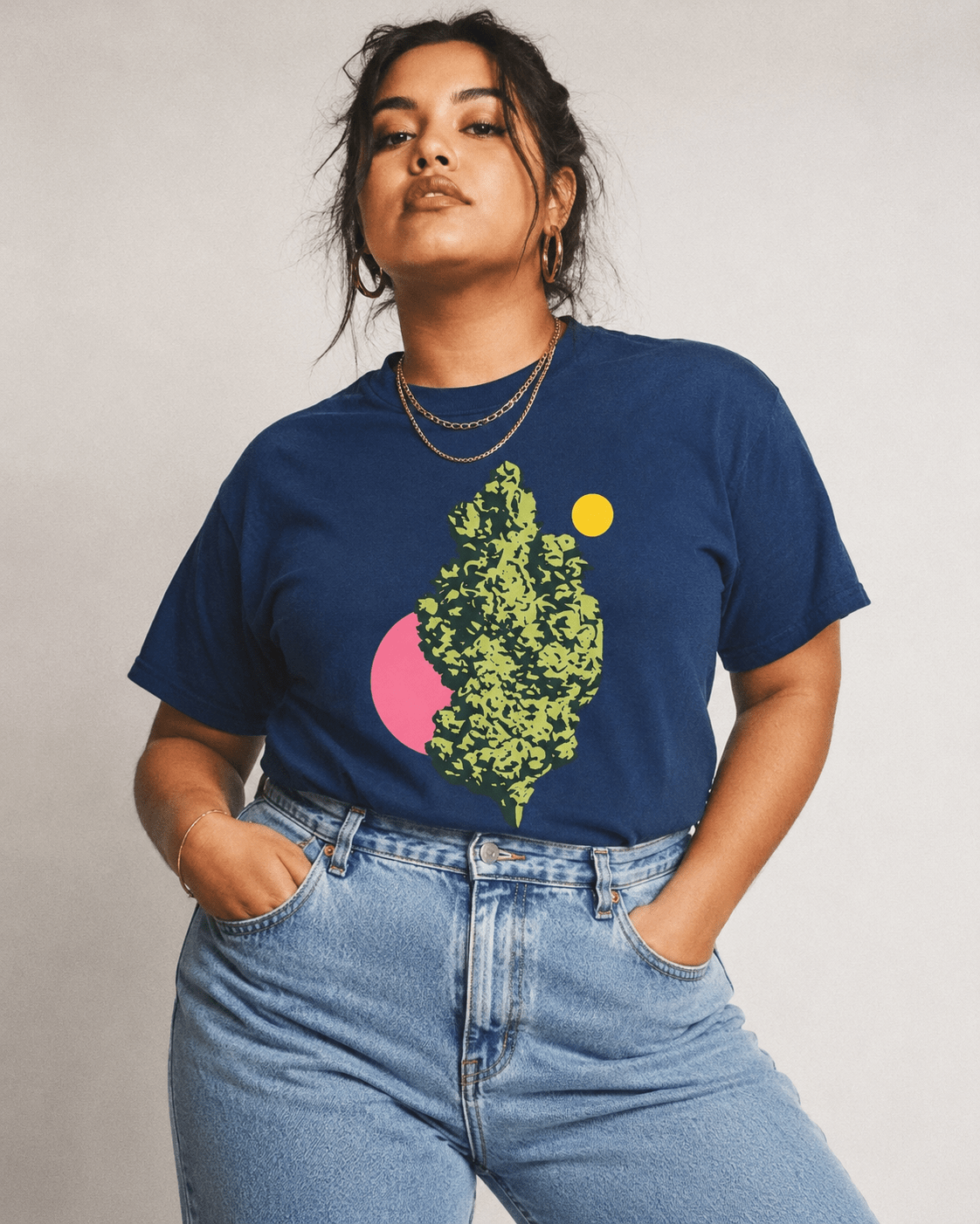 Retro Nug Cotton Woman's T - JANE DOPE -