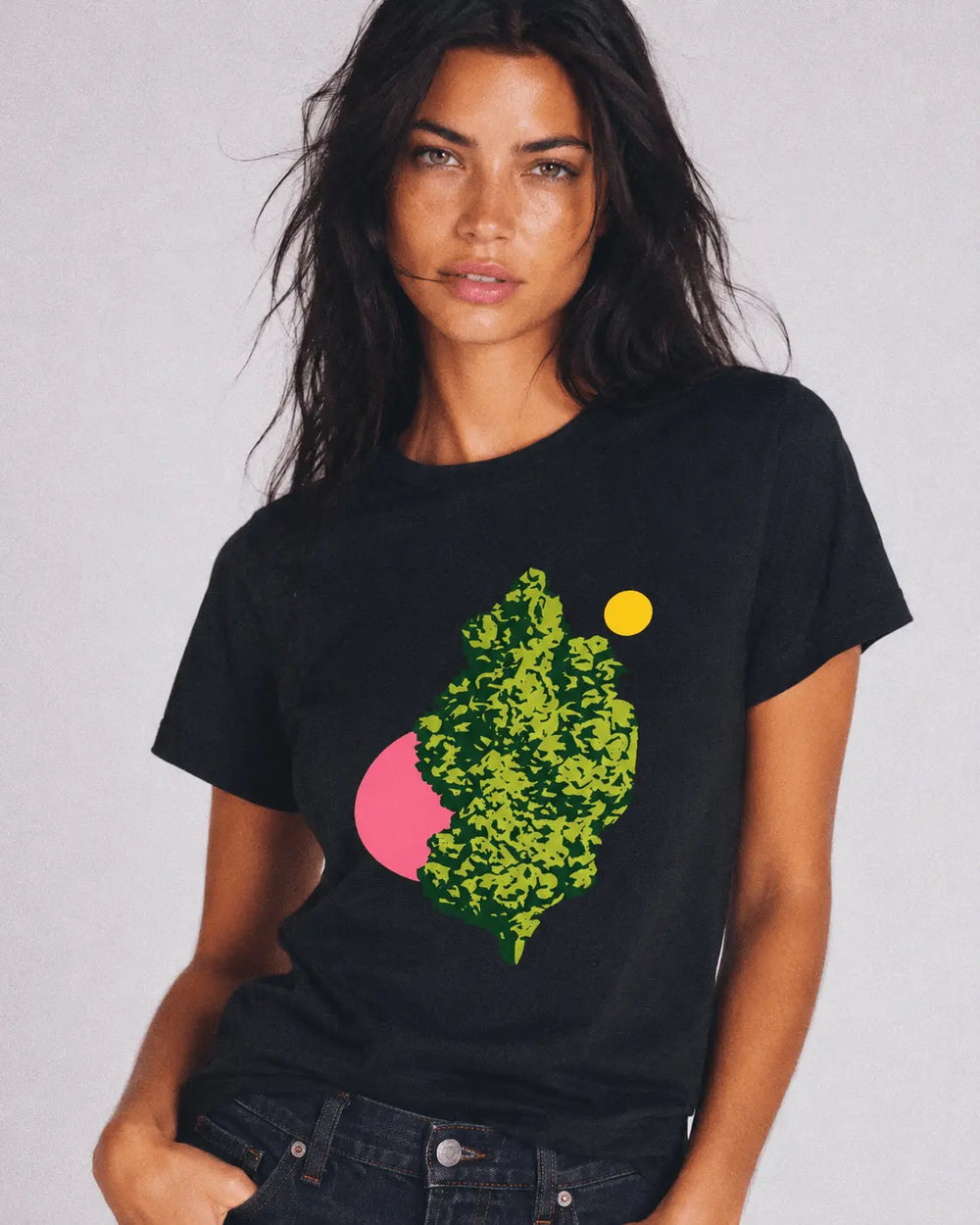 Camiseta de algodón Retro Nug para mujer