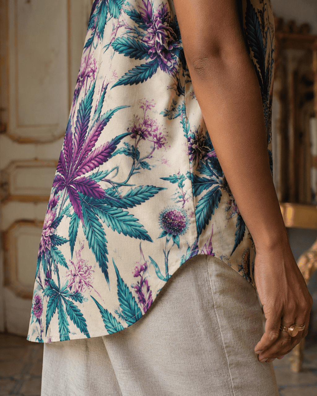 Roller Queen V-Neck Tee Artsadd