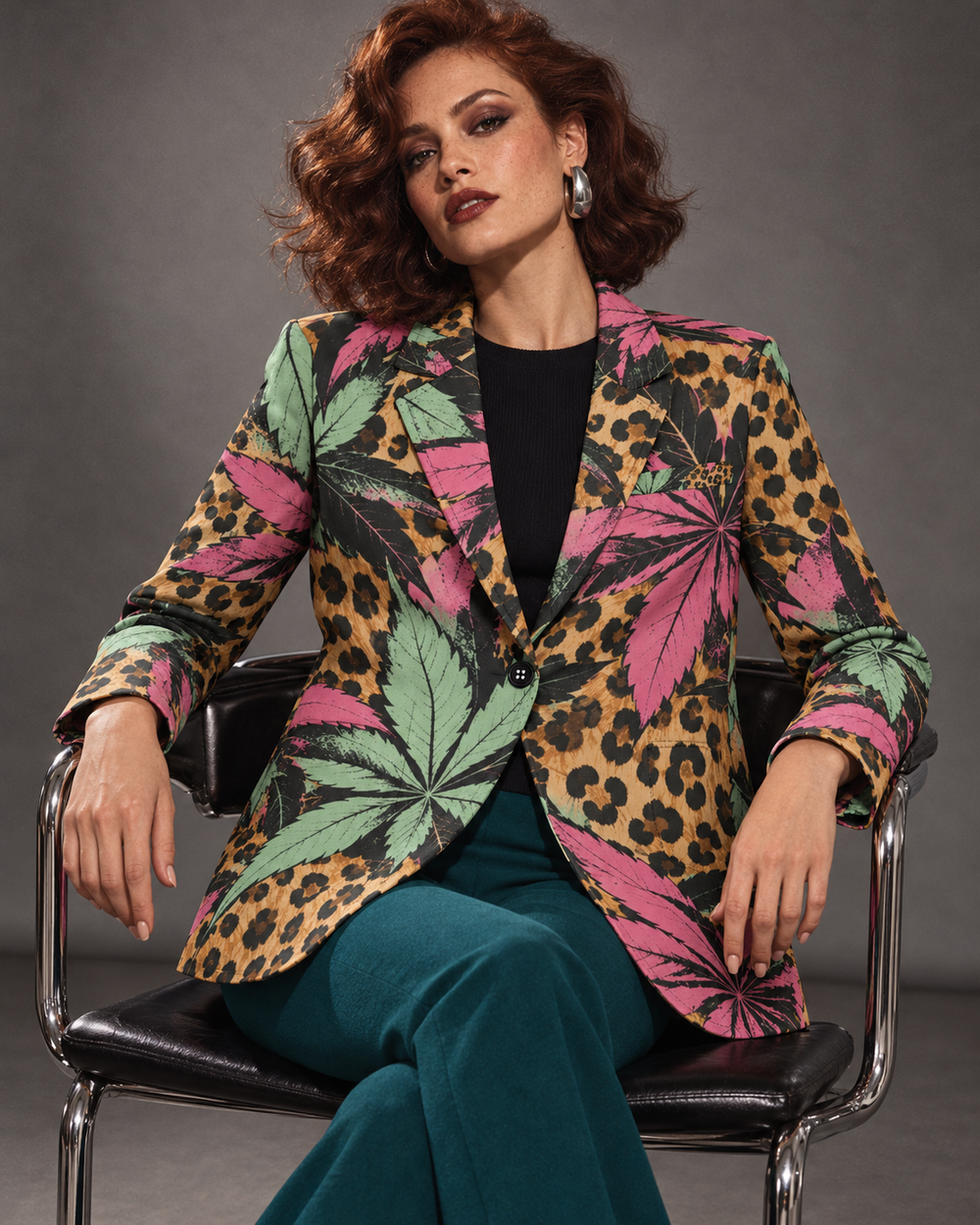 Runtz Leopard Leisure Blazer | 245GSM Cotton