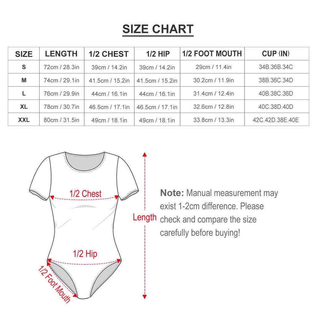 Shalom Chic graphic print bodysuit, neckline and print detail close-up