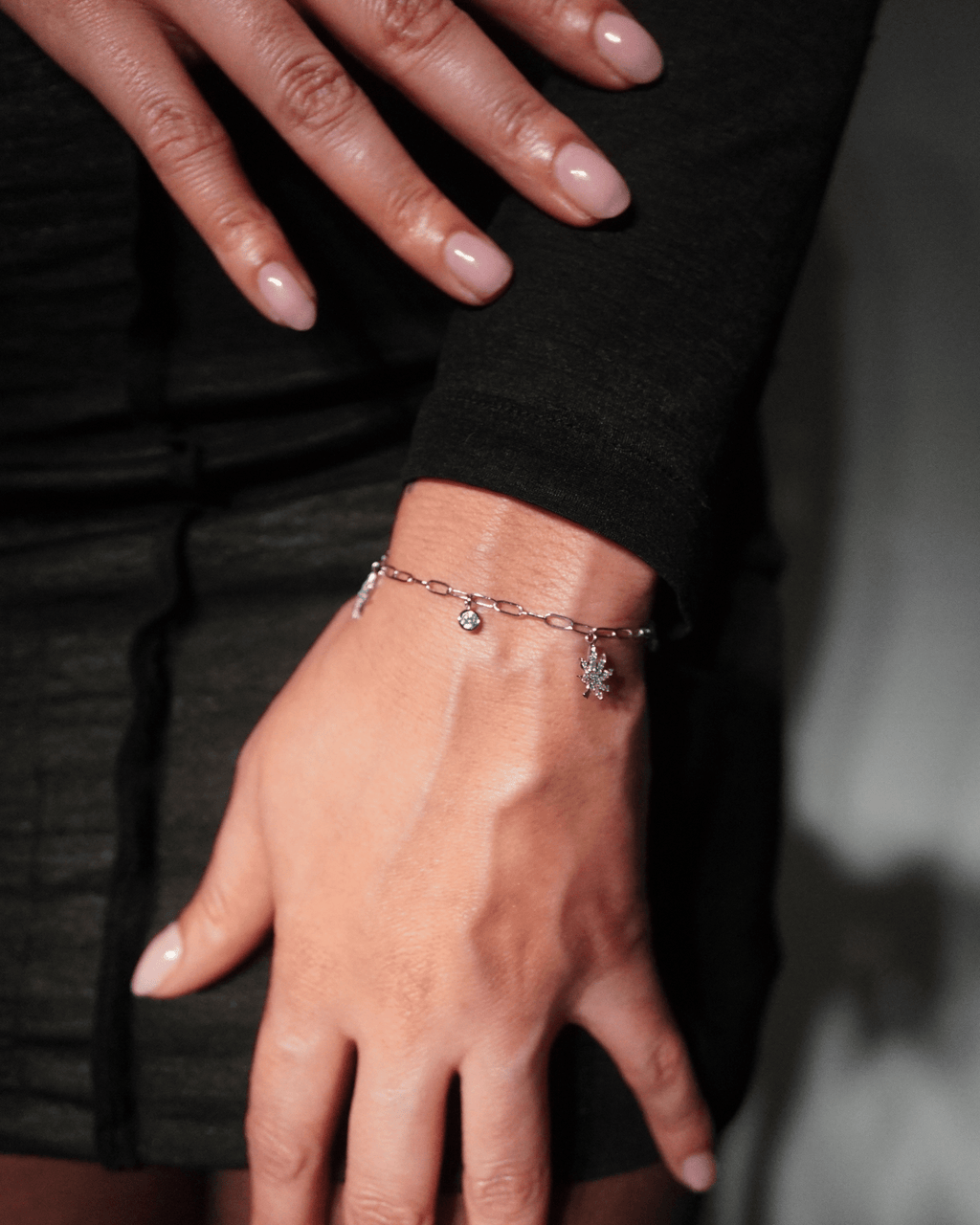 SILVER CHARMED BRACELET The Kush Girls