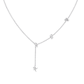 Silver kush pendant necklace, product shot on white background