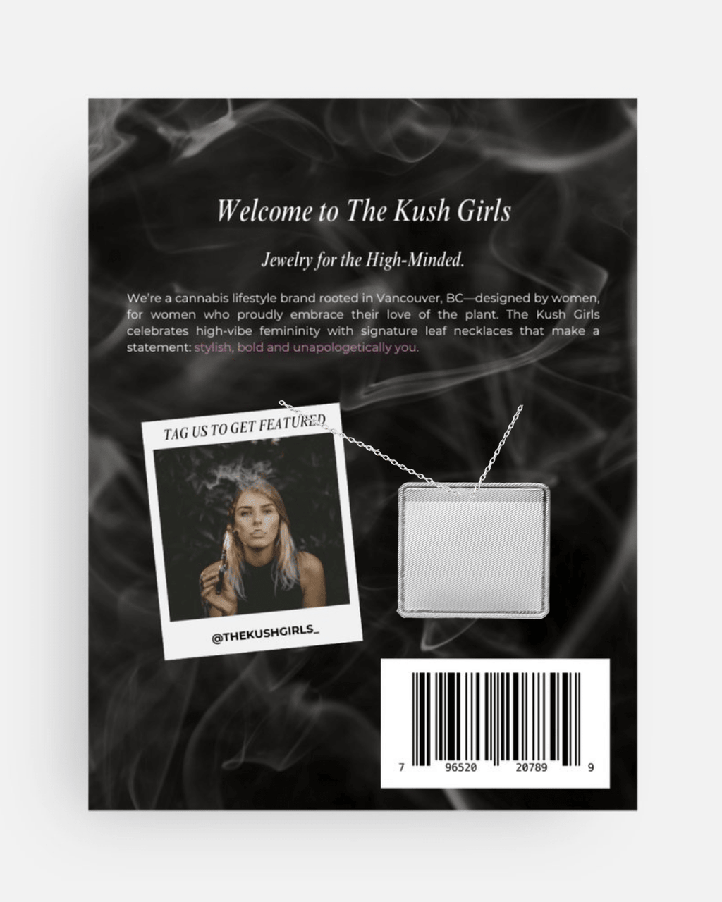 SILVER CANNABIS LEAF NECKLACE The Kush Girls