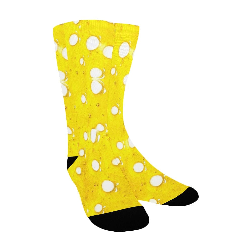 Slab all-over print crew socks, print detail close-up