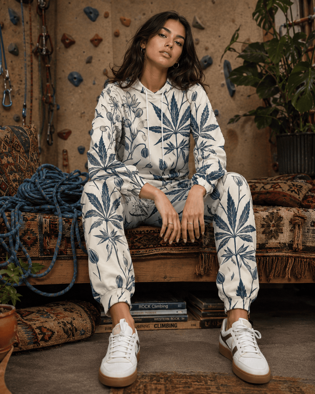 Soft Sativa Hoodie X Sweatpants Set Artsadd
