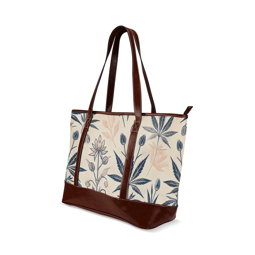 Soft Sativa leathery tote Tote Handbags (1642)